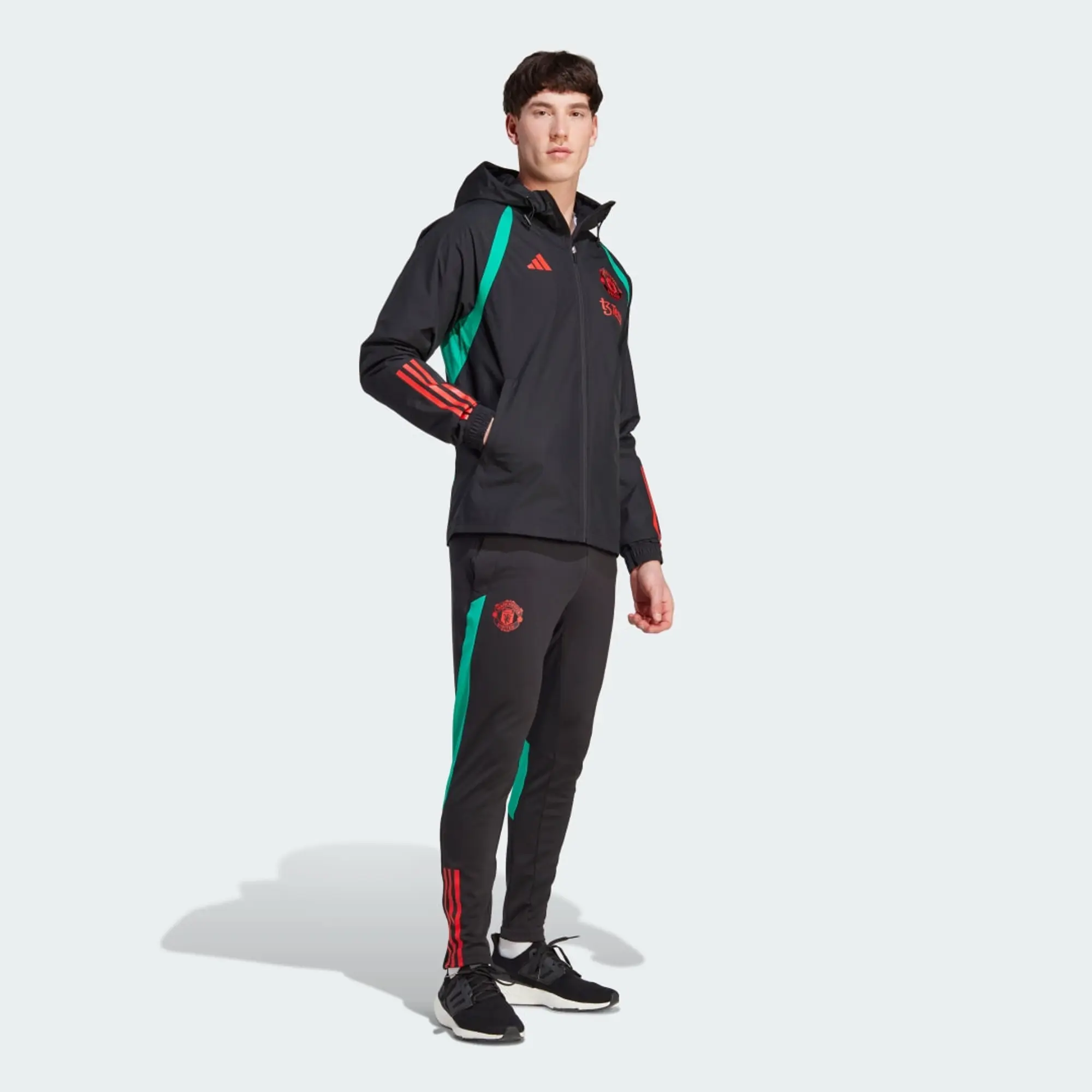 Manchester United adidas Training All-Weather Jacket - Black