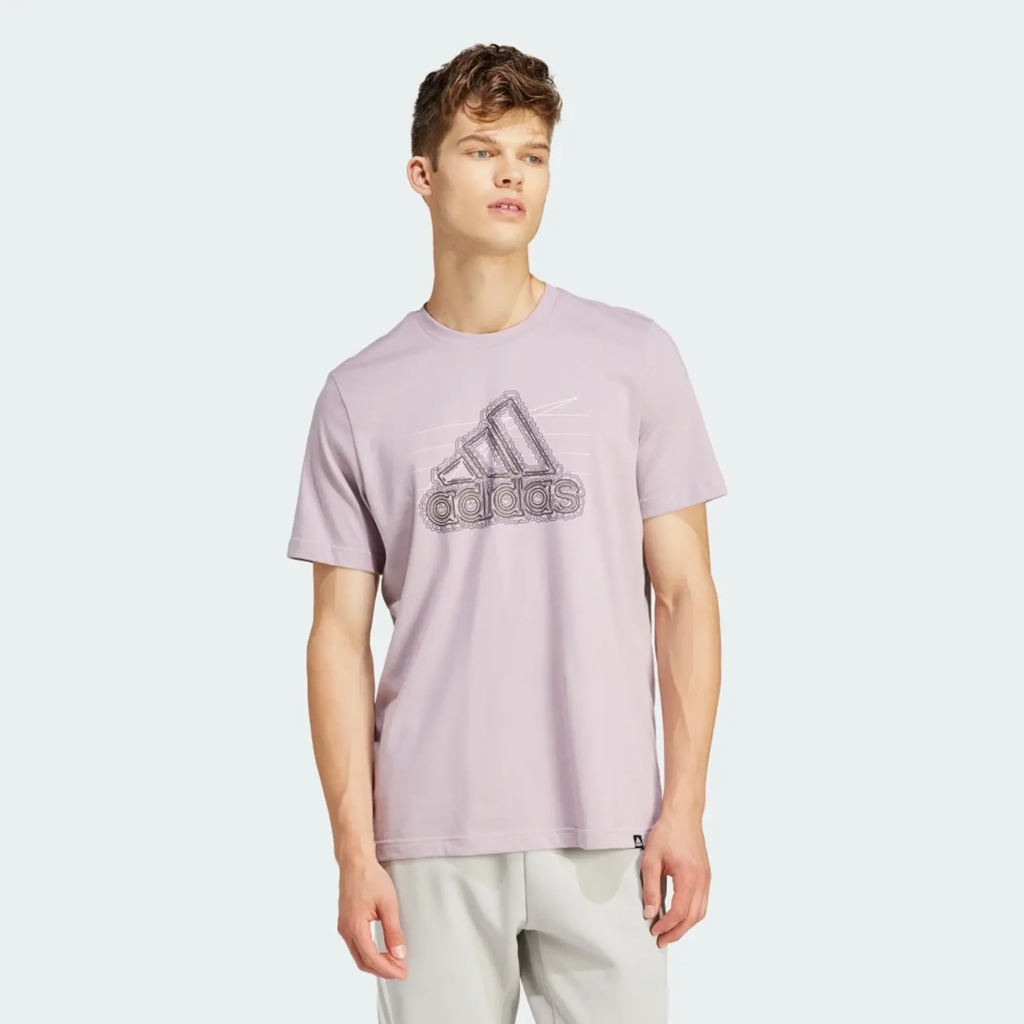 adidas Men Growth Badge Graphic Tee
