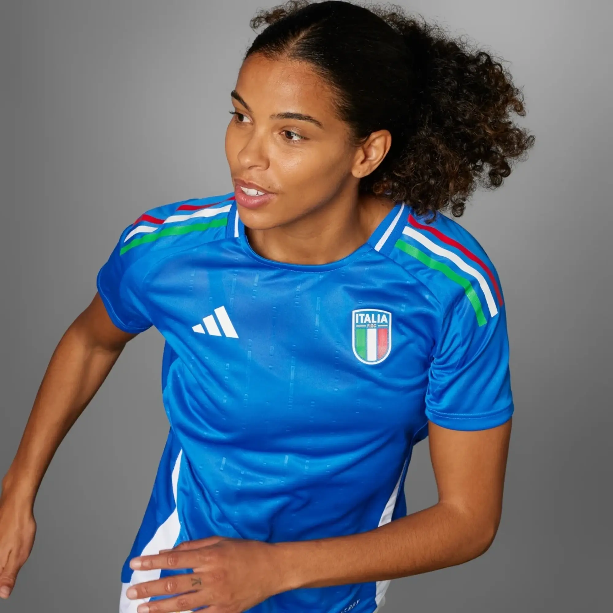 adidas Italy Womens SS Player Issue Home Shirt 2024