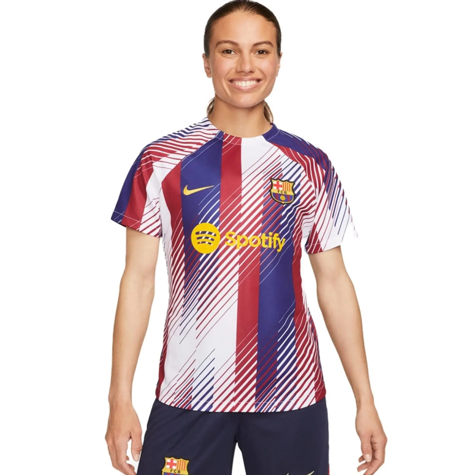 Nike Barcelona Womens SS Pre-Match Home Shirt 2023/24