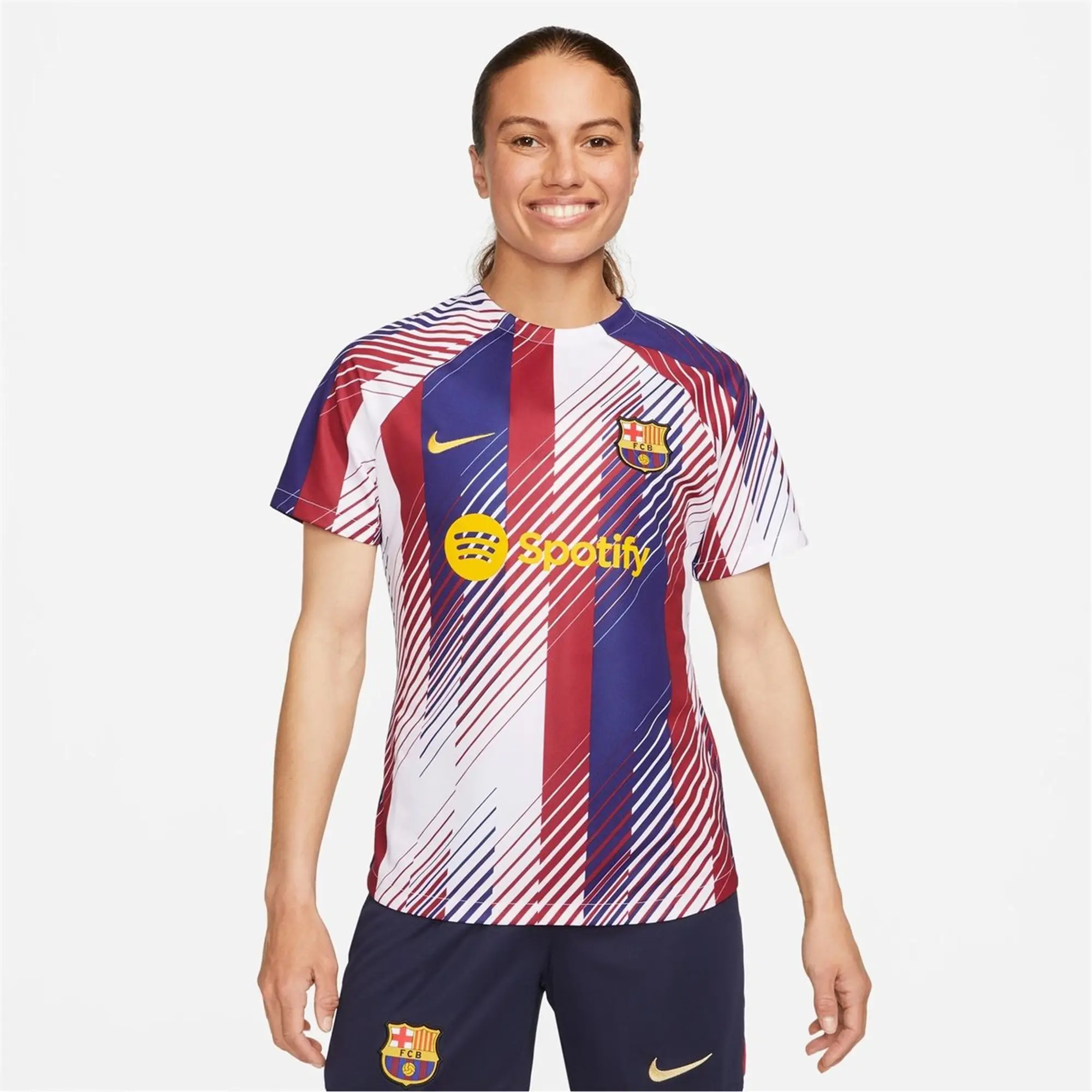 Nike Barcelona Womens SS Pre-Match Home Shirt 2023/24