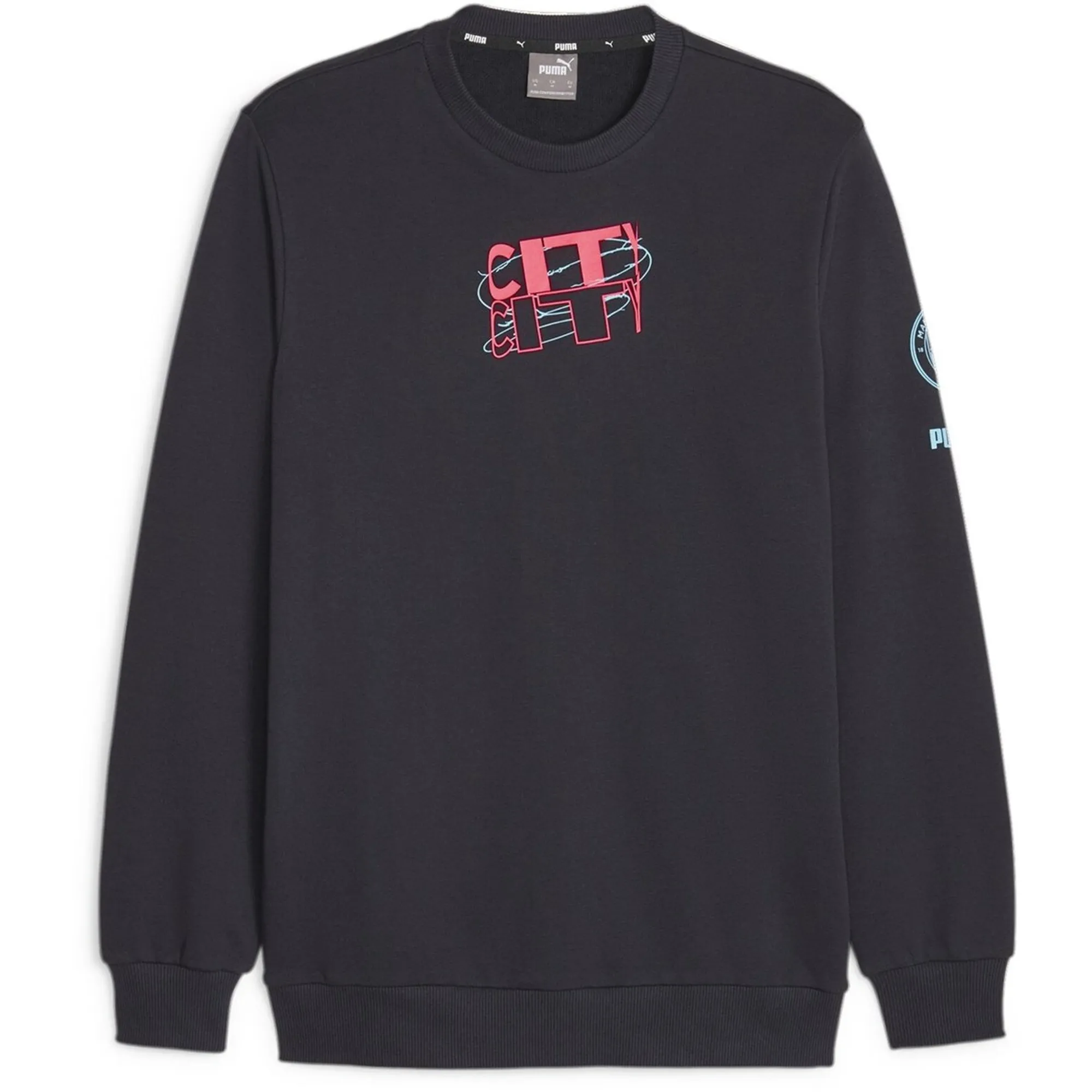 Puma Manchester City FtblCore Graph Crew Swt - Blue