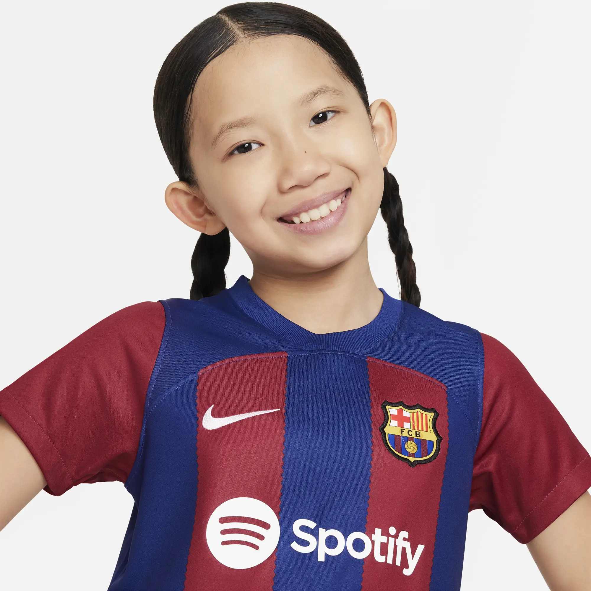 Barcelona Nike Home Stadium Kit 2023-24 - Little Kids
