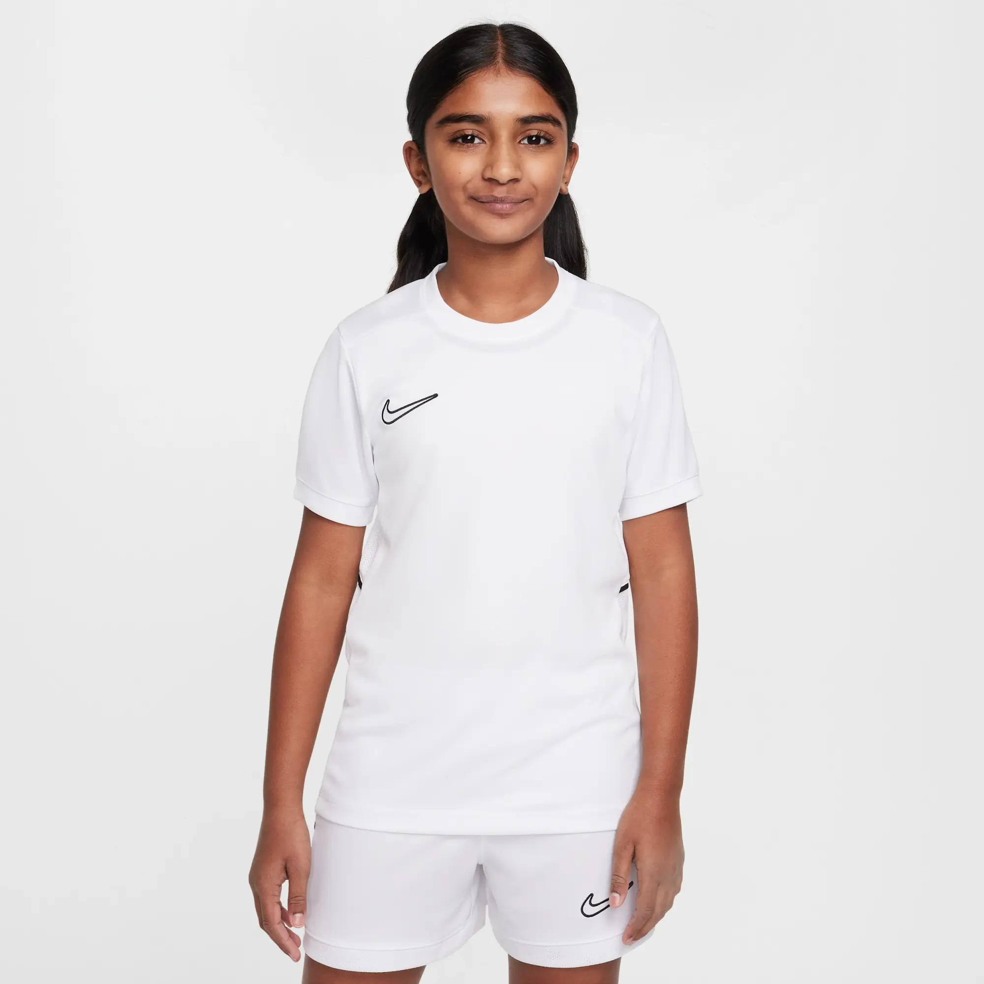 Nike Academy Older Kids' Dri-FIT Football Top - Black - Polyester