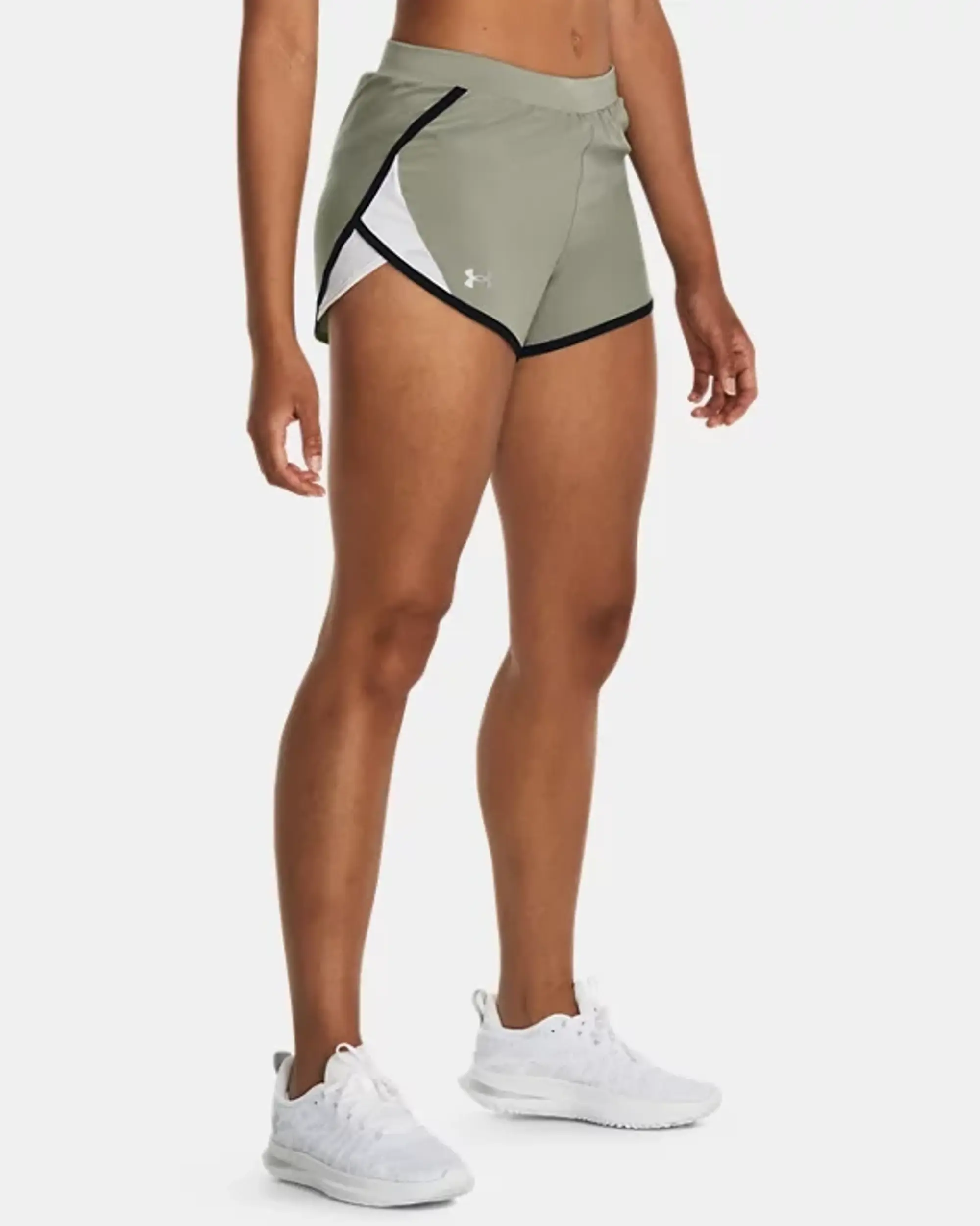 Women's  Under Armour  Fly-By 2.0 Shorts Grove Green / Black / Reflective XS