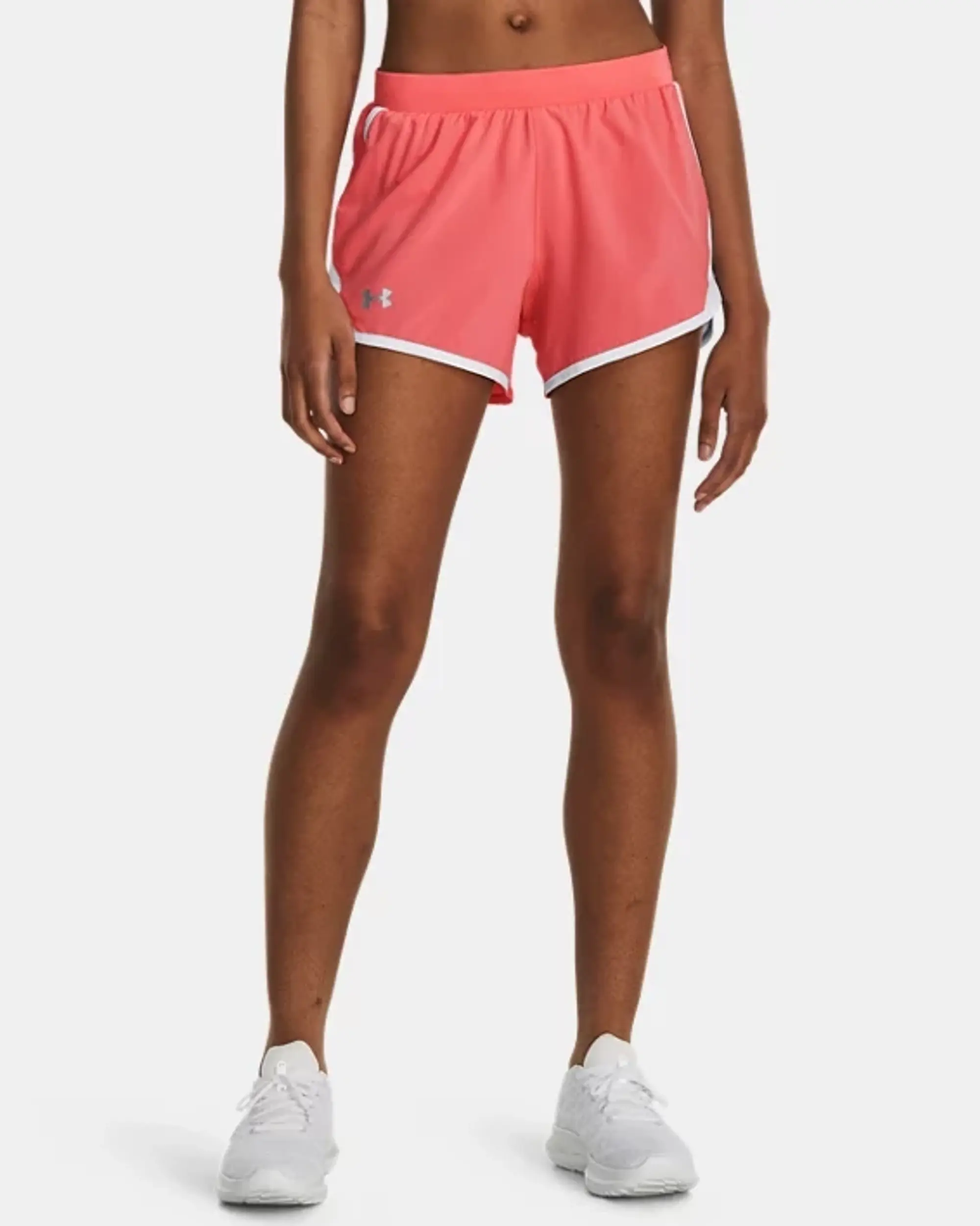 Women's  Under Armour  Fly-By 2.0 Shorts Eclectic Pink / White / Reflective XS
