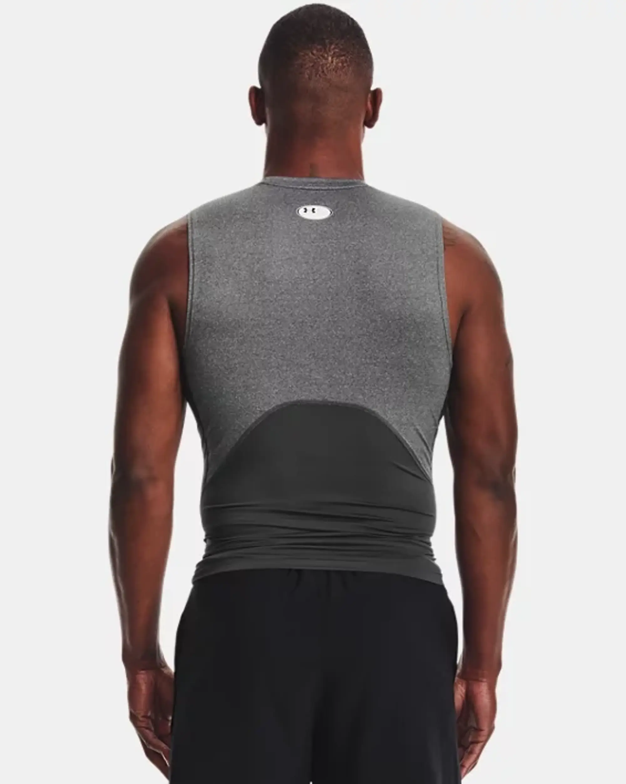 Under Armour Men's HeatGear® Sleeveless Carbon Heather / Black XXL