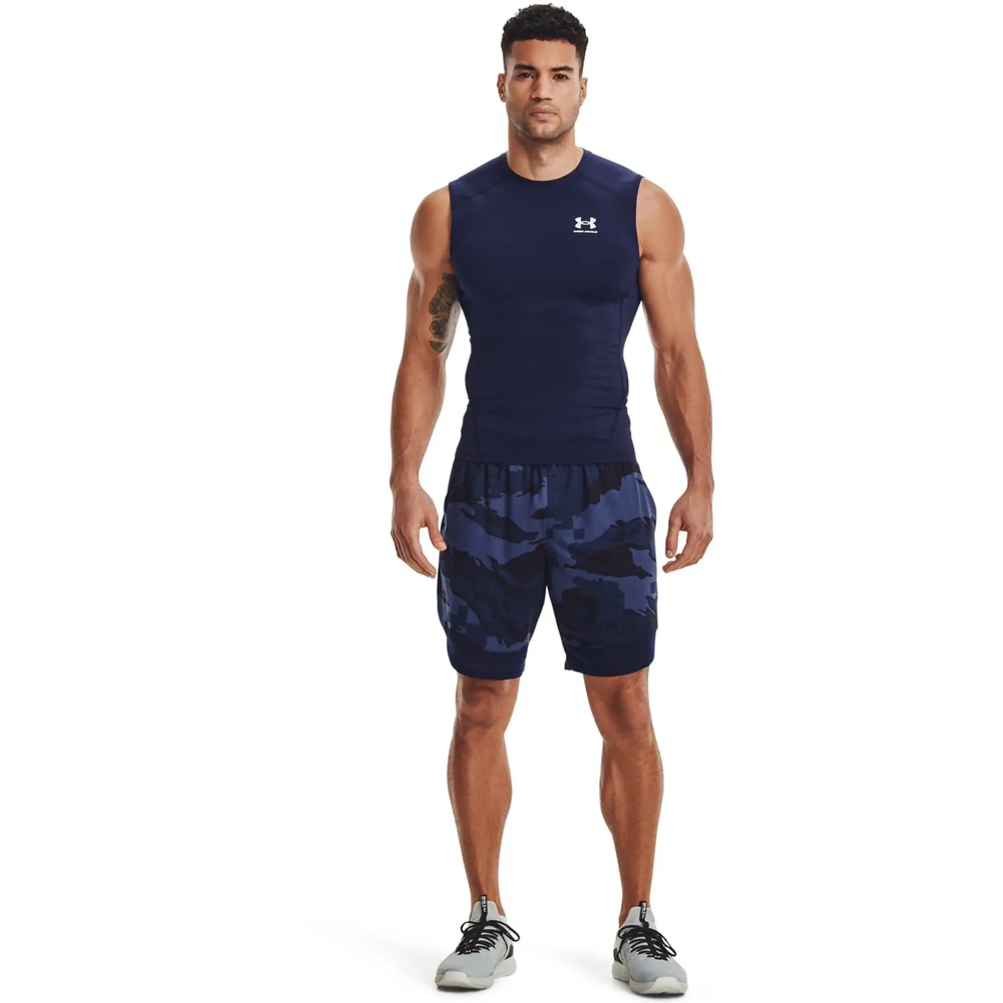 Under Armour HeatGear® Men's Sleeveless Midnight Navy / White 3XL
