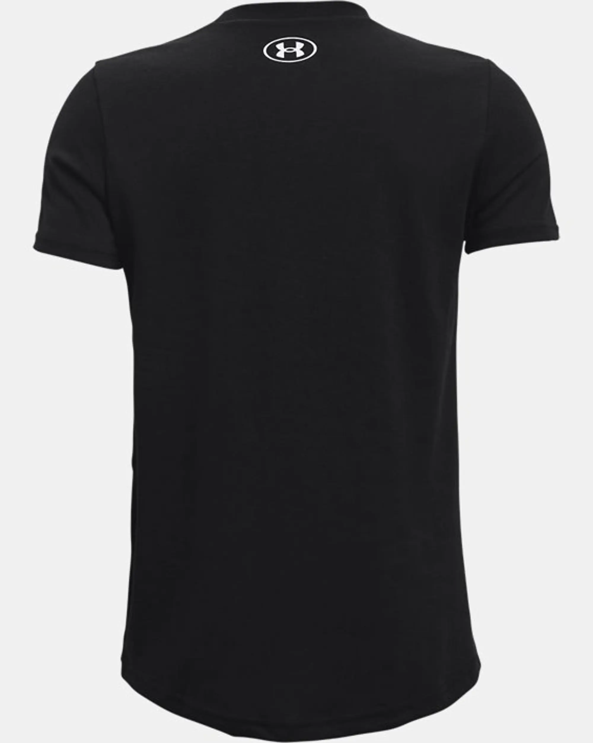 Boys'  Under Armour  Logo Short Sleeve Black / White YXL (63 - 67 in)