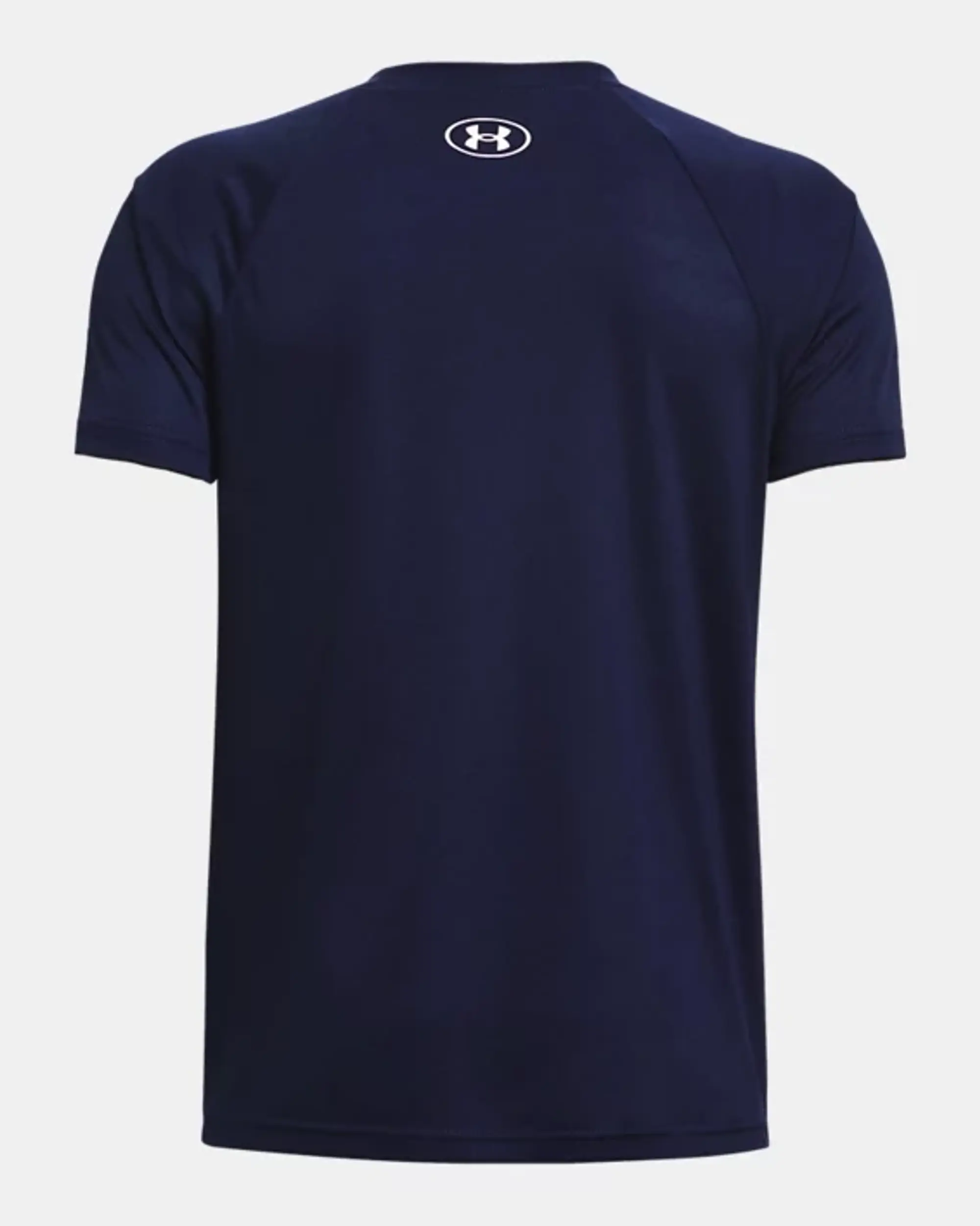 Boys Under Armour Tech Big Logo Short Sleeve Midnight Navy White YXL 63 67 in 1363283 410 FOOTY.COM