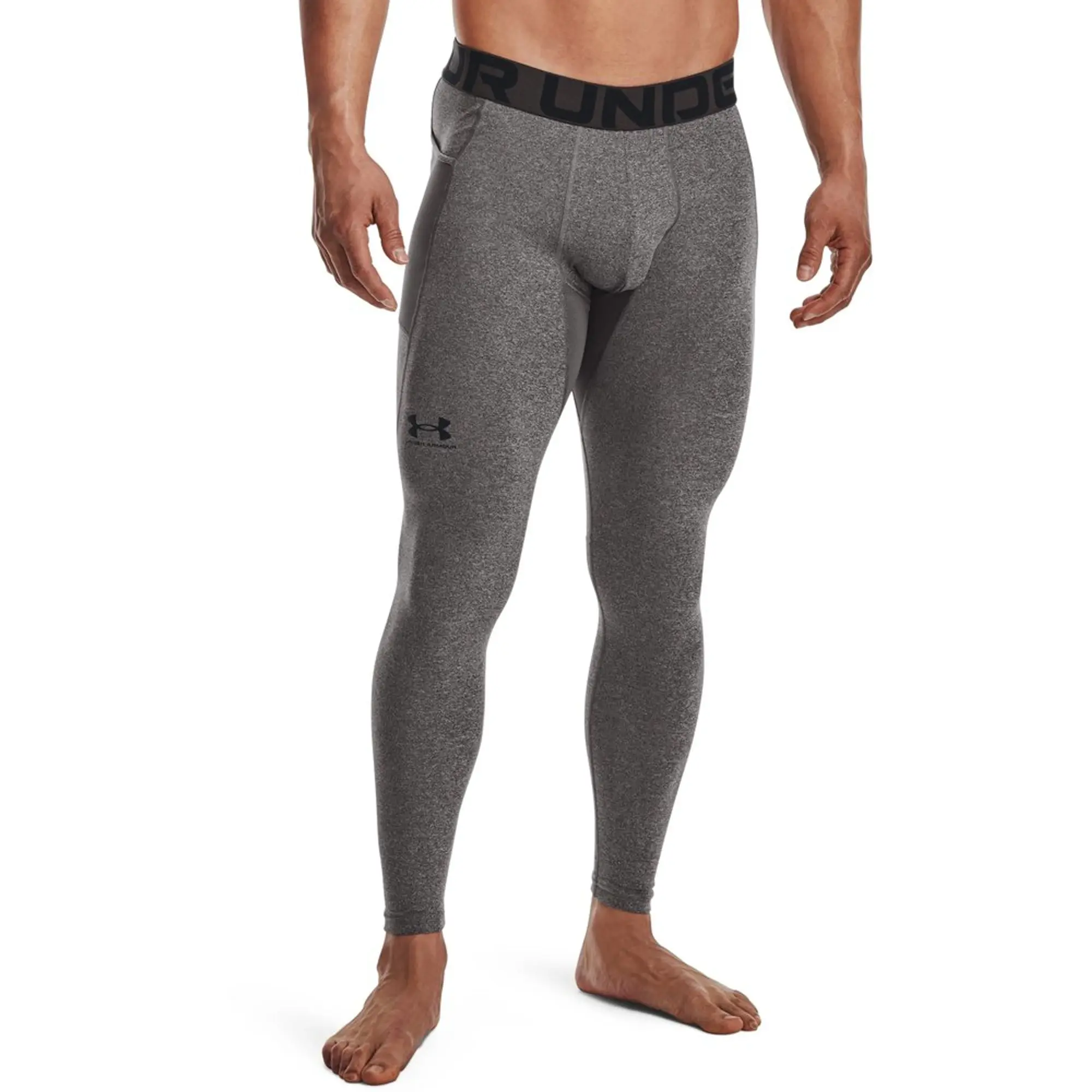 Under Armour Men's ColdGear® Leggings Charcoal Light Heather / Black S