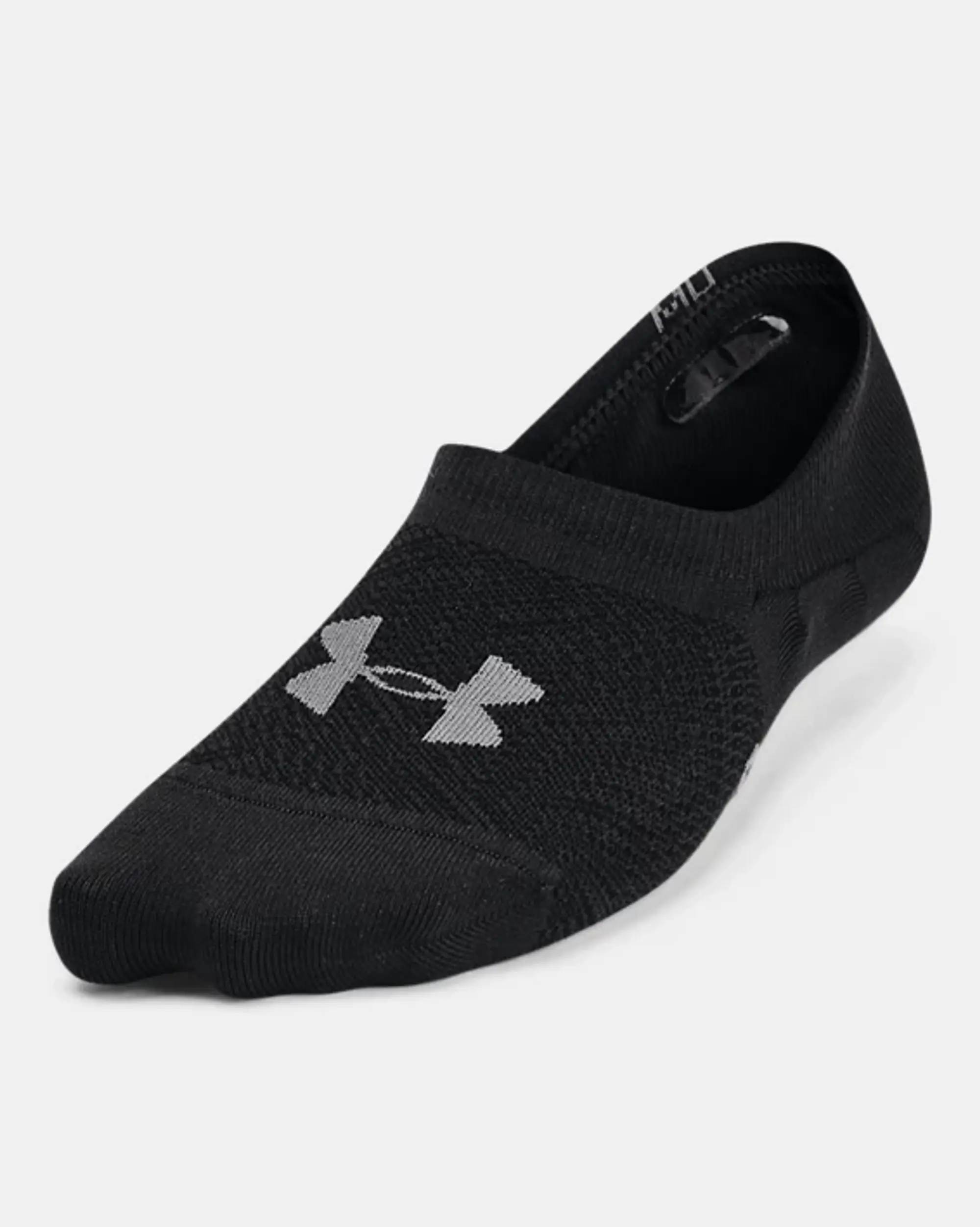 Women's  Under Armour  Breathe Lite Ultra 3-Pack Low Liner Socks Black / Black / Pitch Gray S