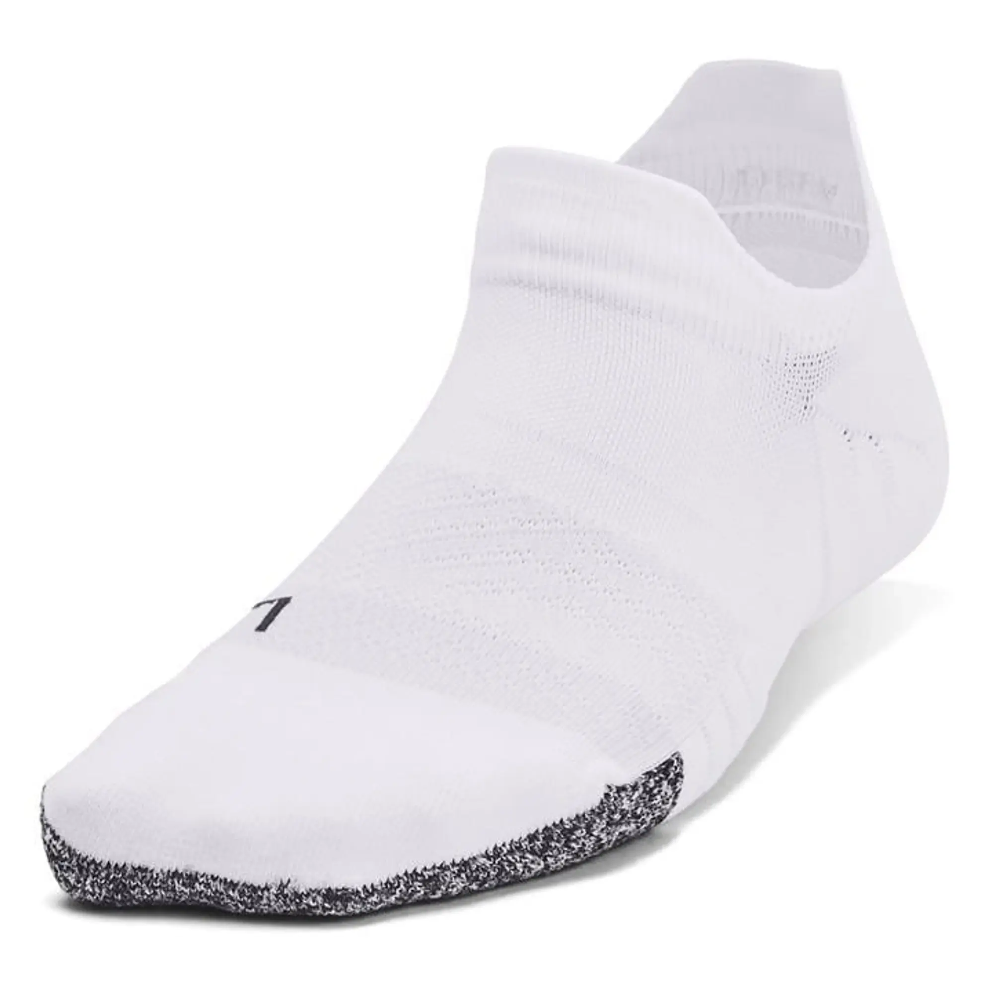 Under Armour Breathe 2 No Show Tab Socks 2pack - White