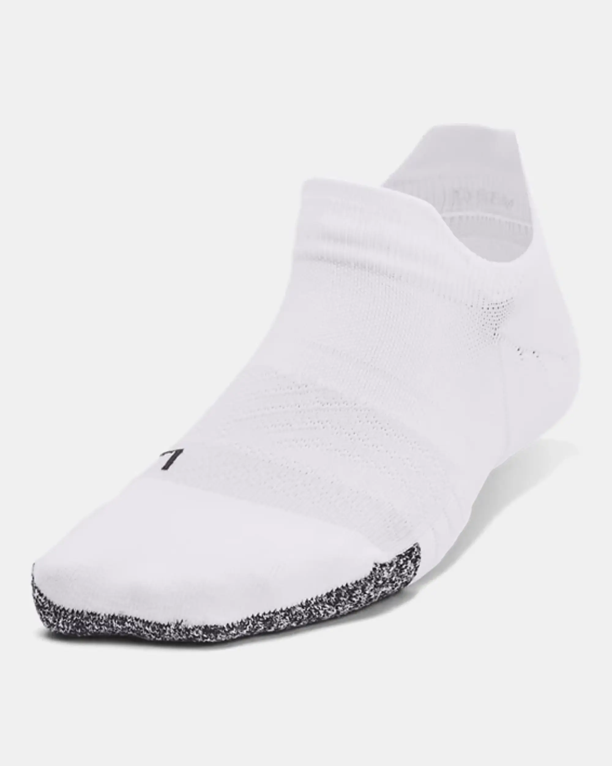 Under Armour Breathe 2 No Show Tab Socks 2pack - White