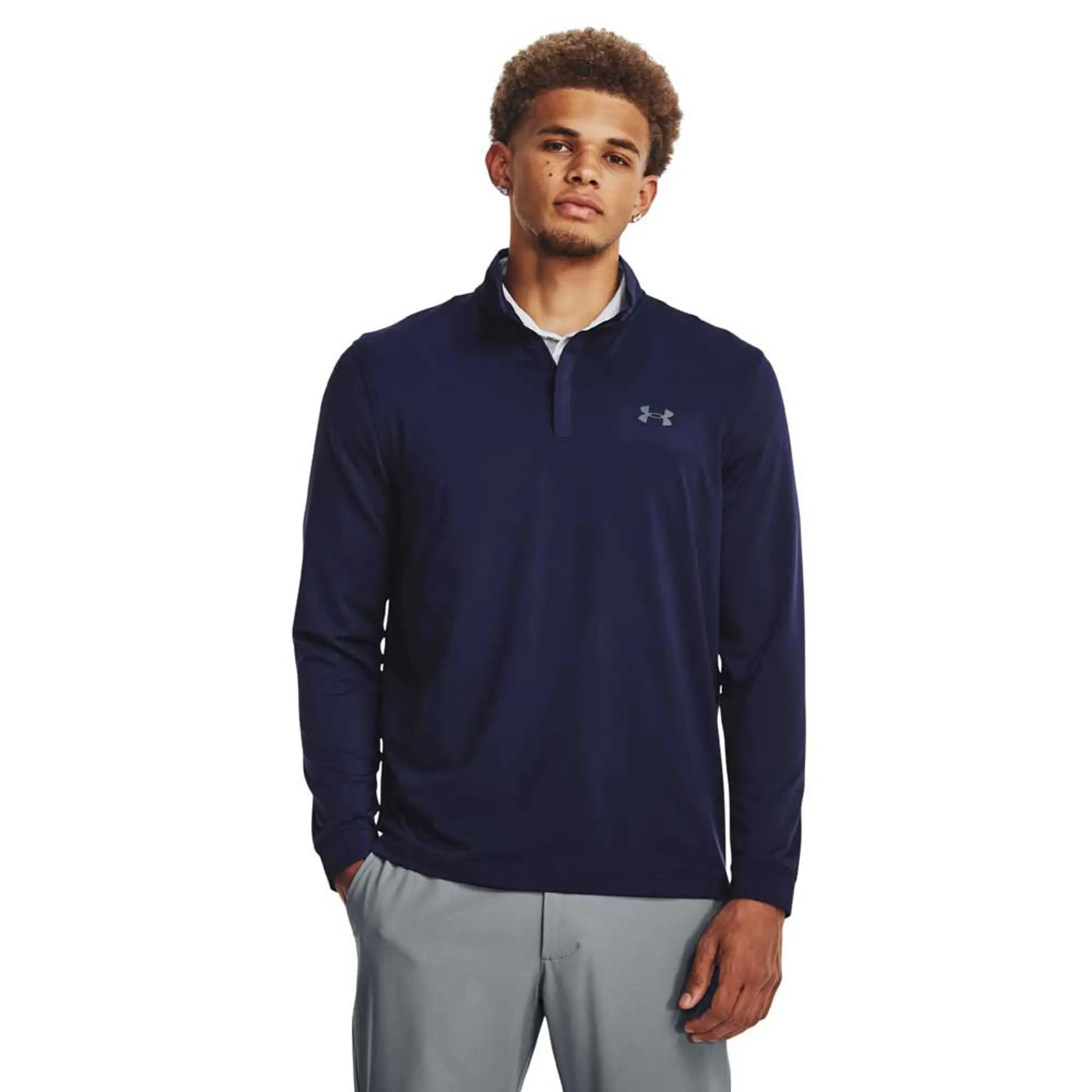 Men's  Under Armour  Playoff ¼ Zip Midnight Navy / Pitch Gray M