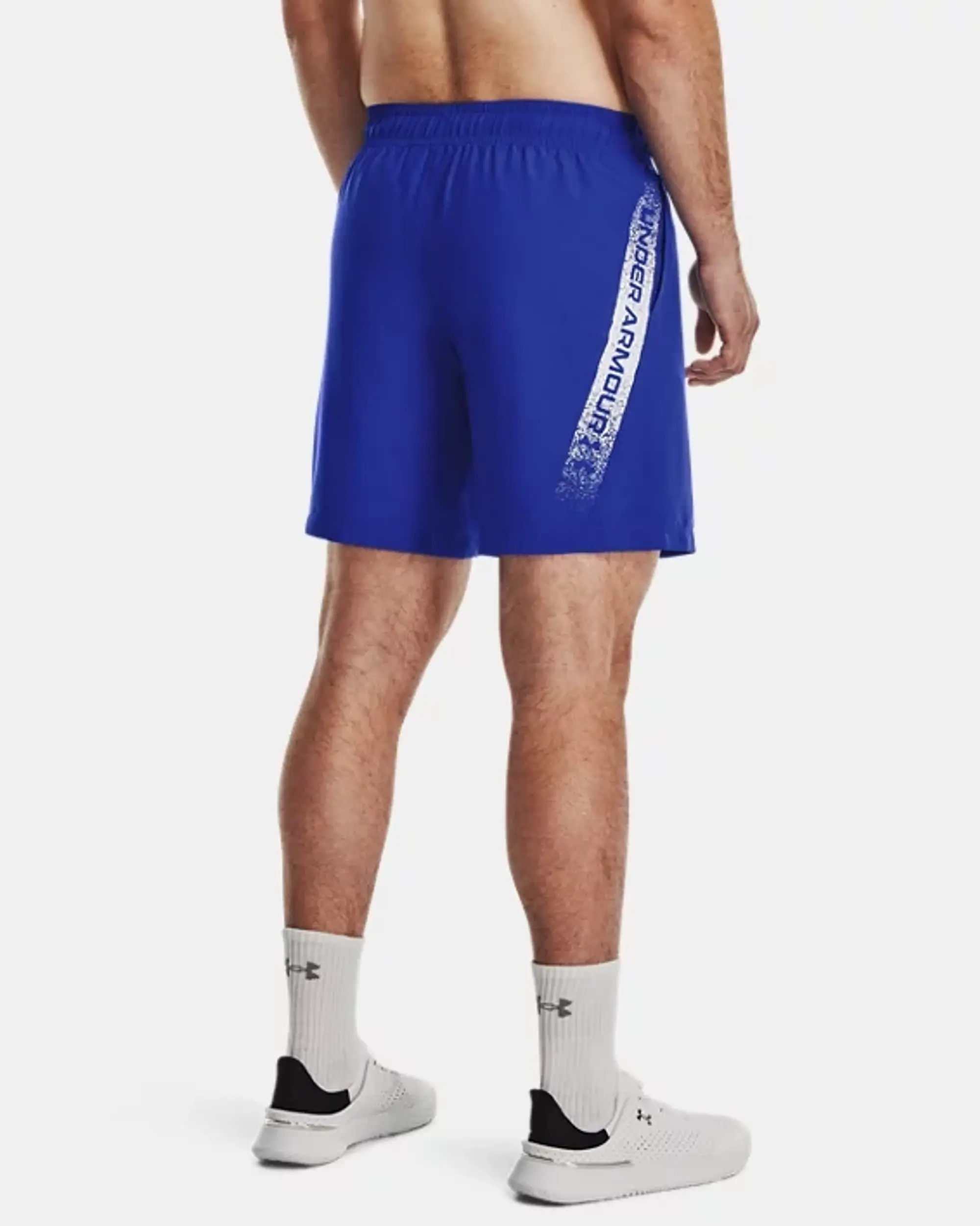 Men's  Under Armour  Woven Graphic Shorts Team Royal / White L
