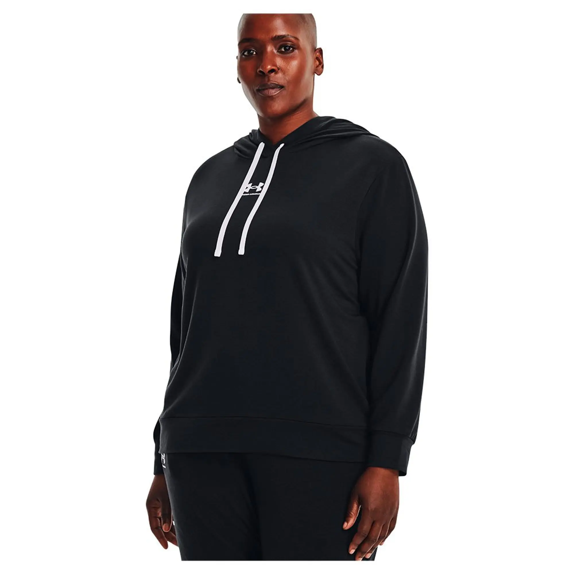 Under Armour Armour Rival Terry Hoodie& Gym Top Womens - Black