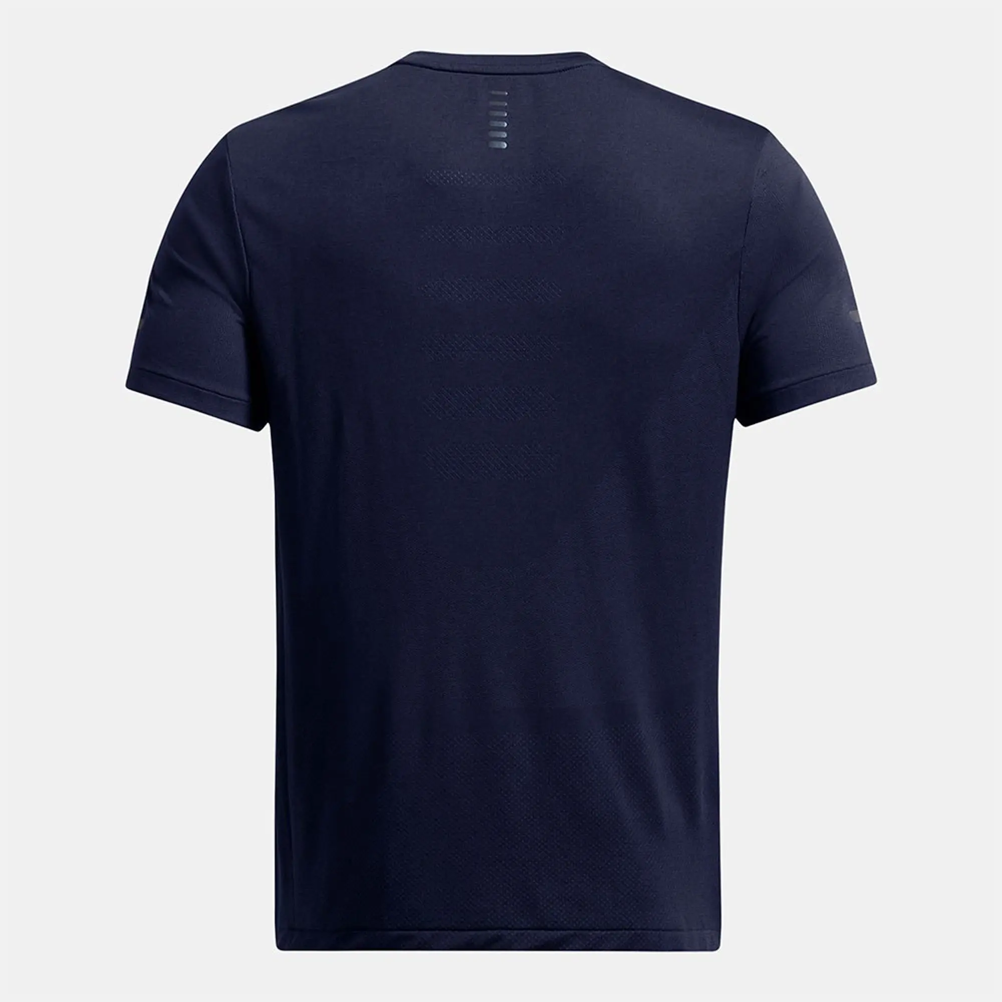 Men's  Under Armour  Seamless Stride Short Sleeve Midnight Navy / Reflective XXL