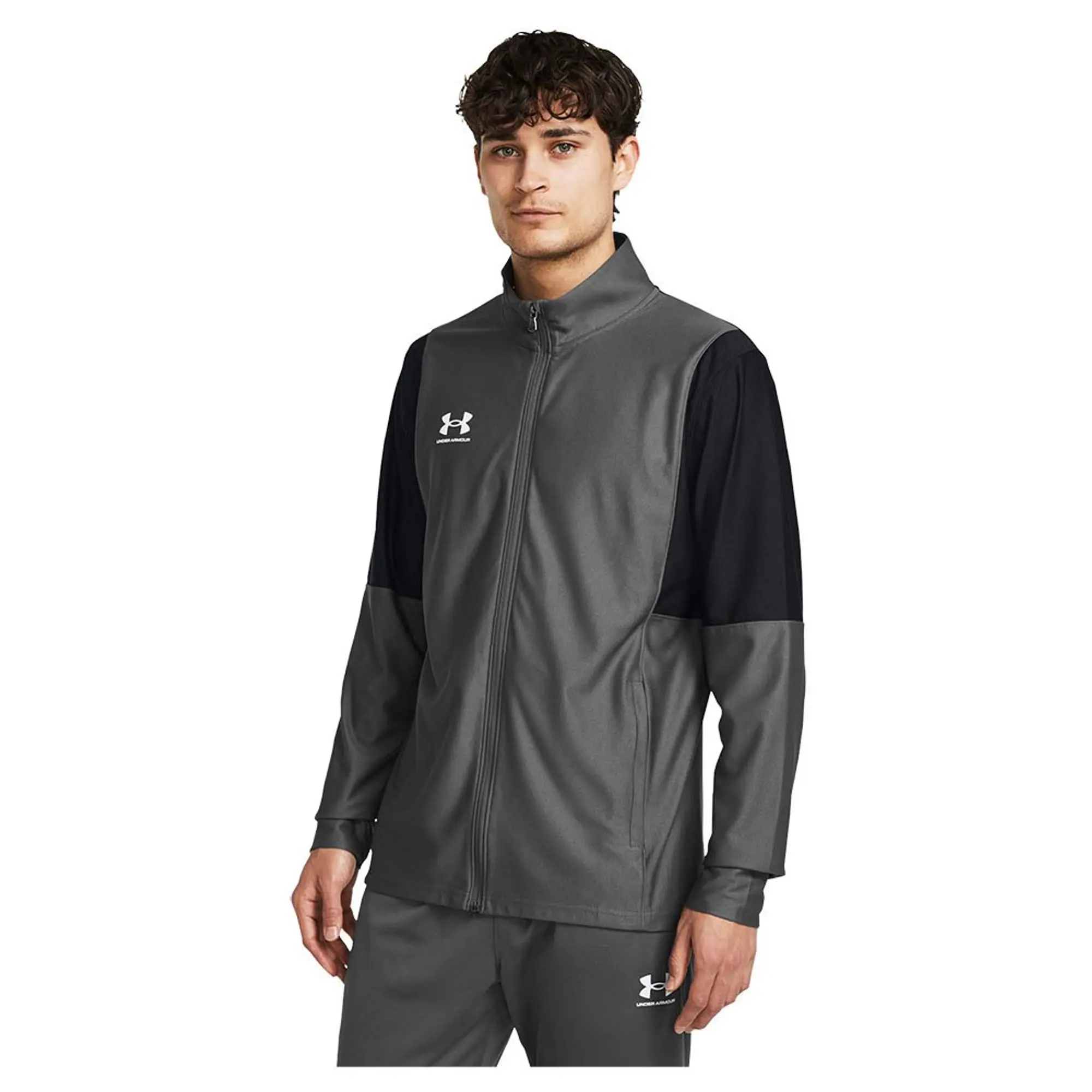 Men's  Under Armour  Challenger Track Jacket Castlerock / White M