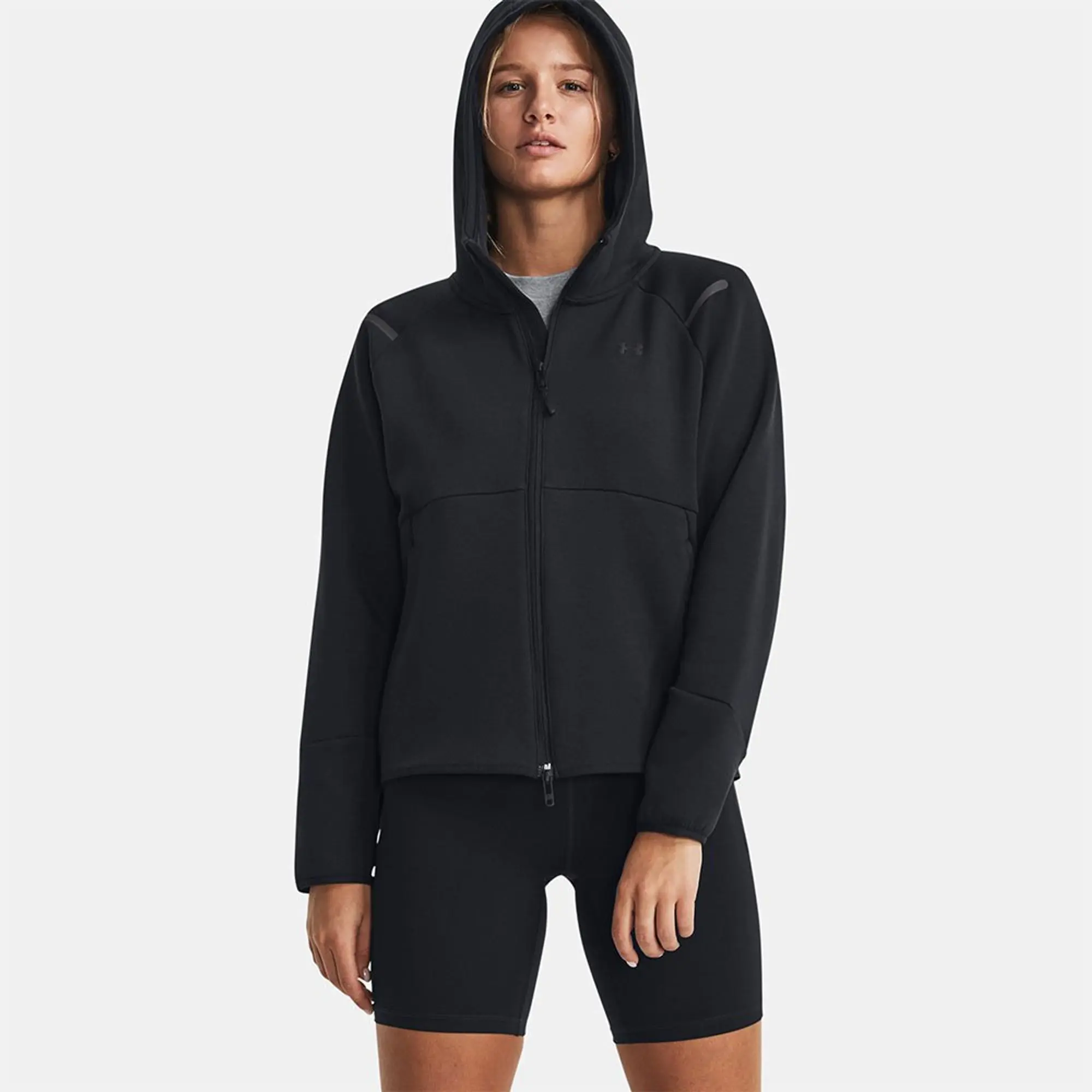 Women's  Under Armour  Unstoppable Fleece Full-Zip Black / Black L