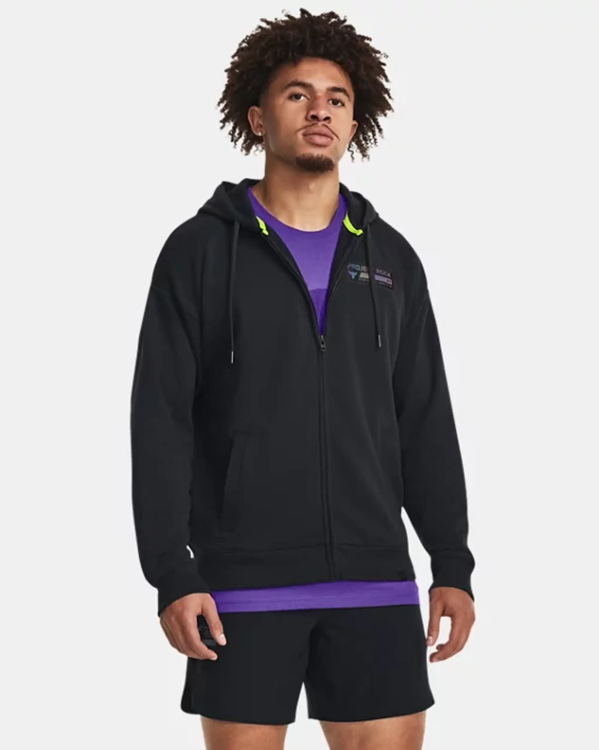 Under Armour Armour Pjt Rock Hwt Terry Fz Fleece Mens - Black