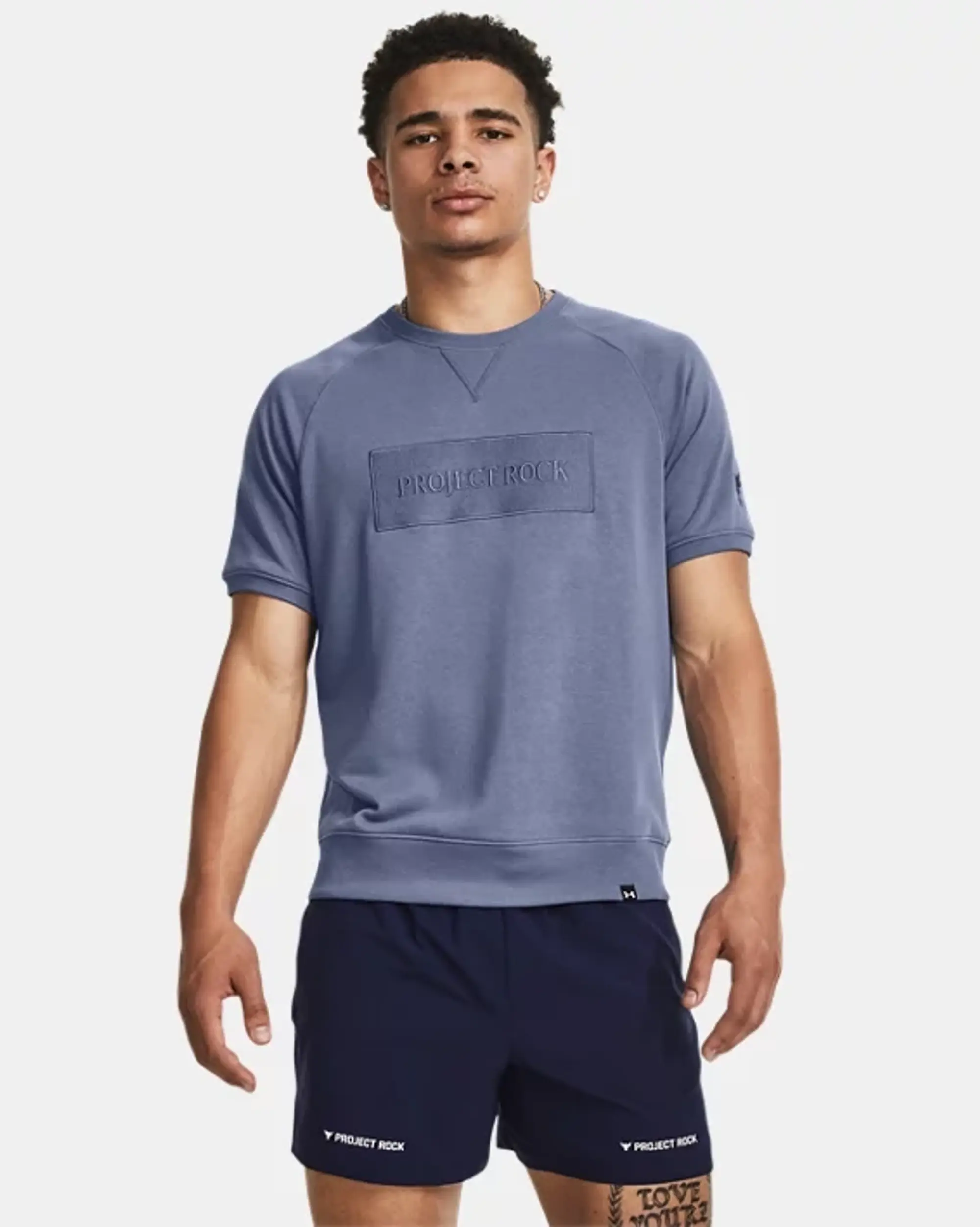 Under Armour Project Rock Terry Gym Top Mens - Red