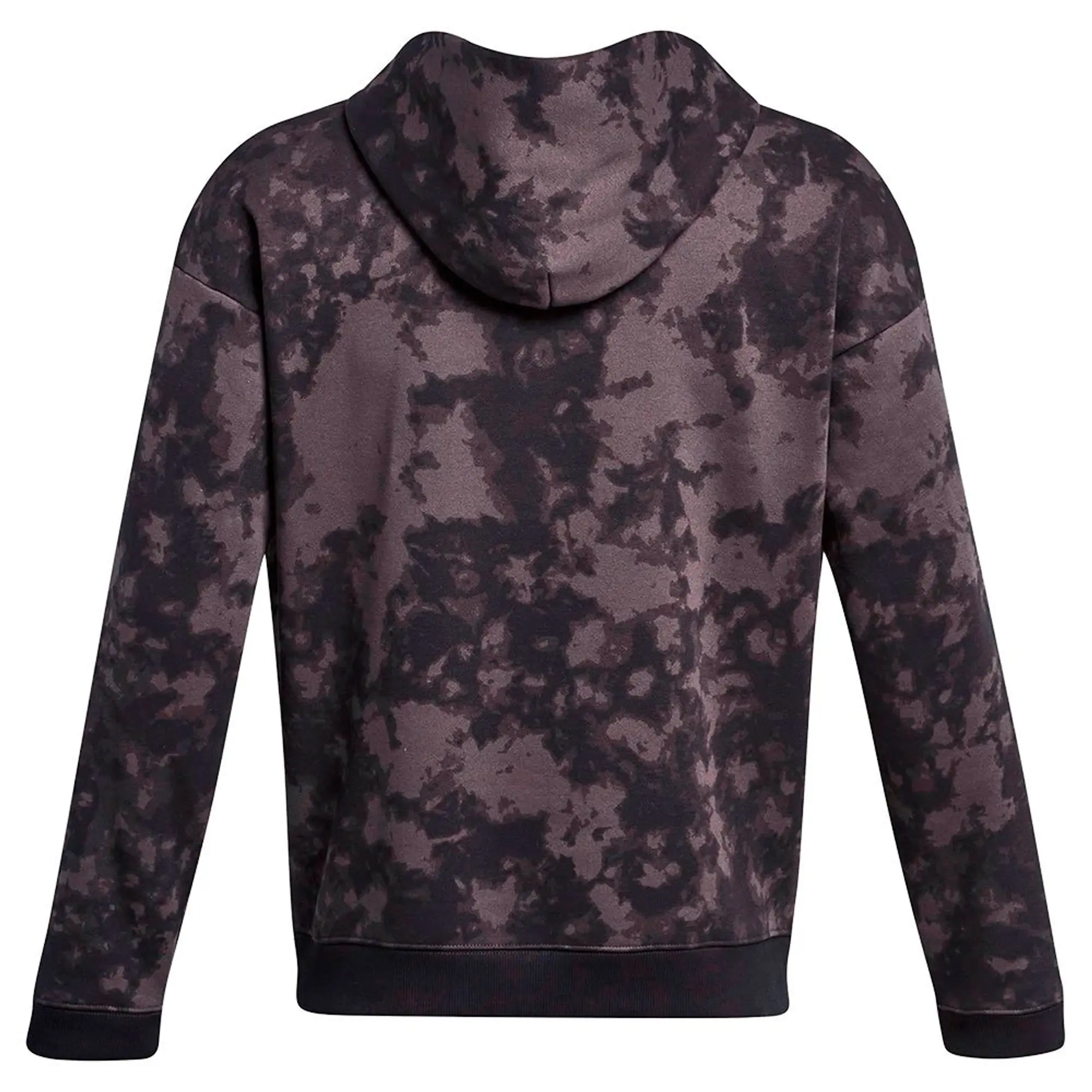 Under Armour Men's Curry Acid Wash Hoodie Jet Gray / Dark Maroon XXL