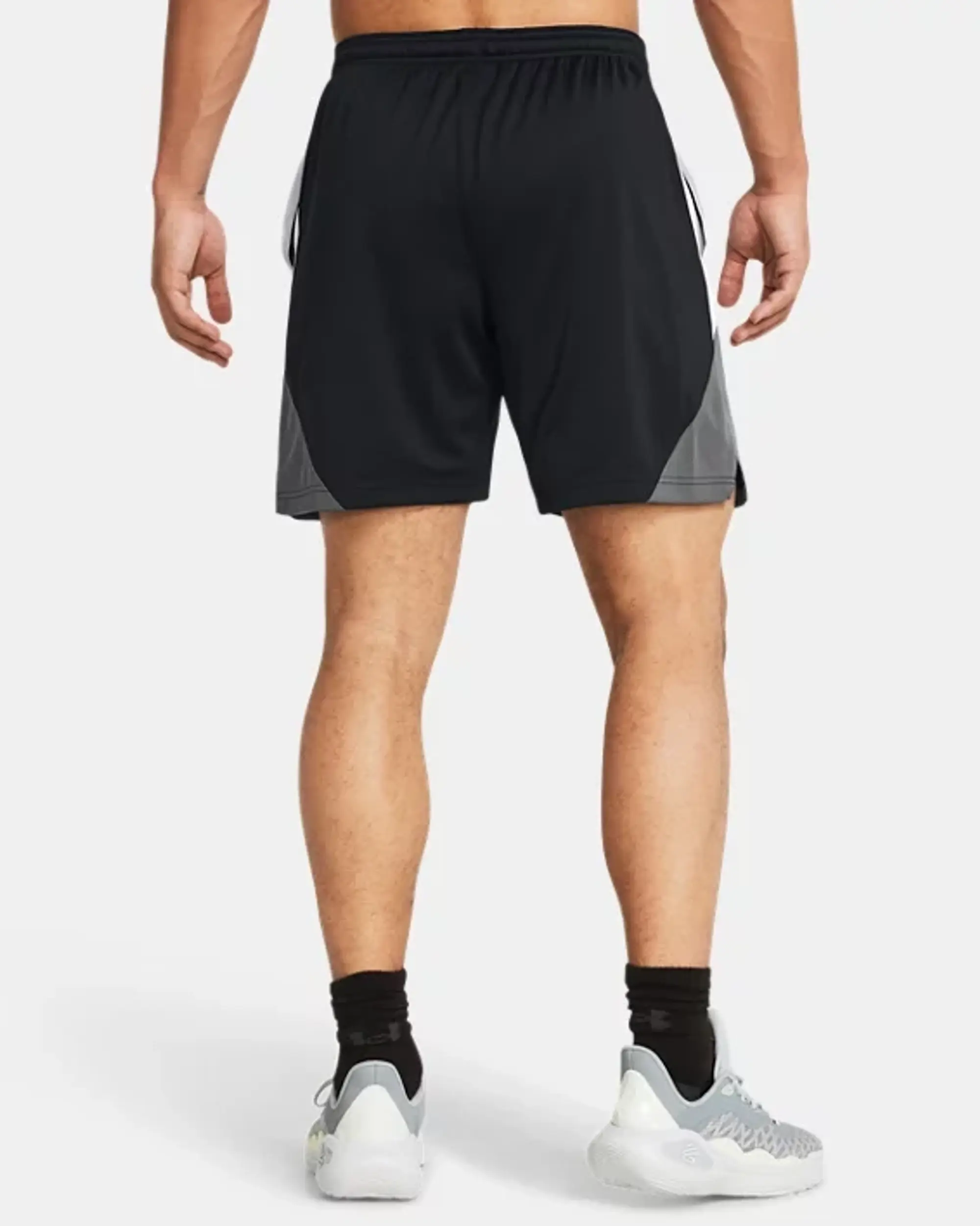 Under Armour Men's Curry Splash Shorts Black / Castlerock / White M