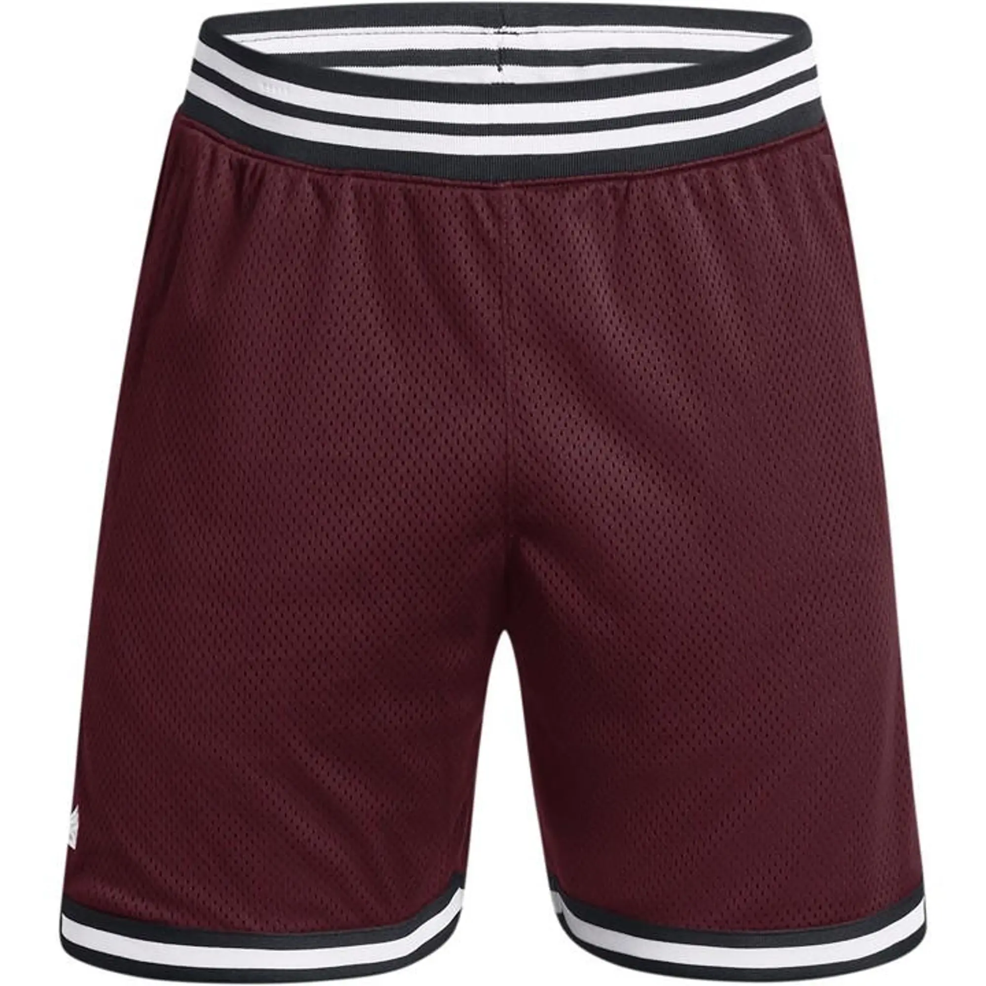 Under Armour Men's Curry Mesh Shorts Dark Maroon / White XXL