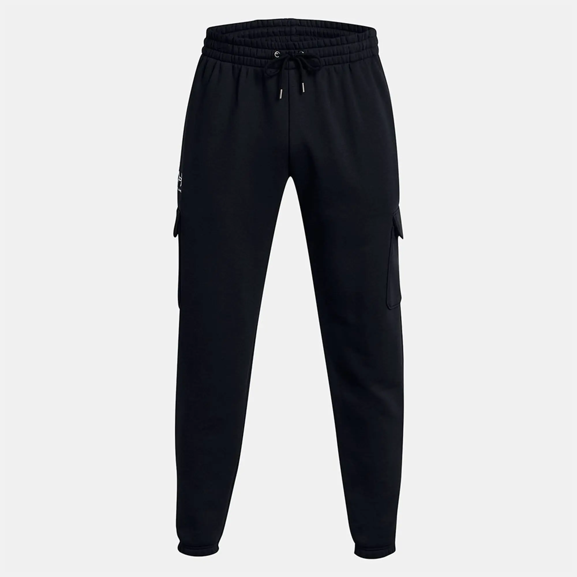 Under Armour Essential Fleece Cargo Pants  - Black