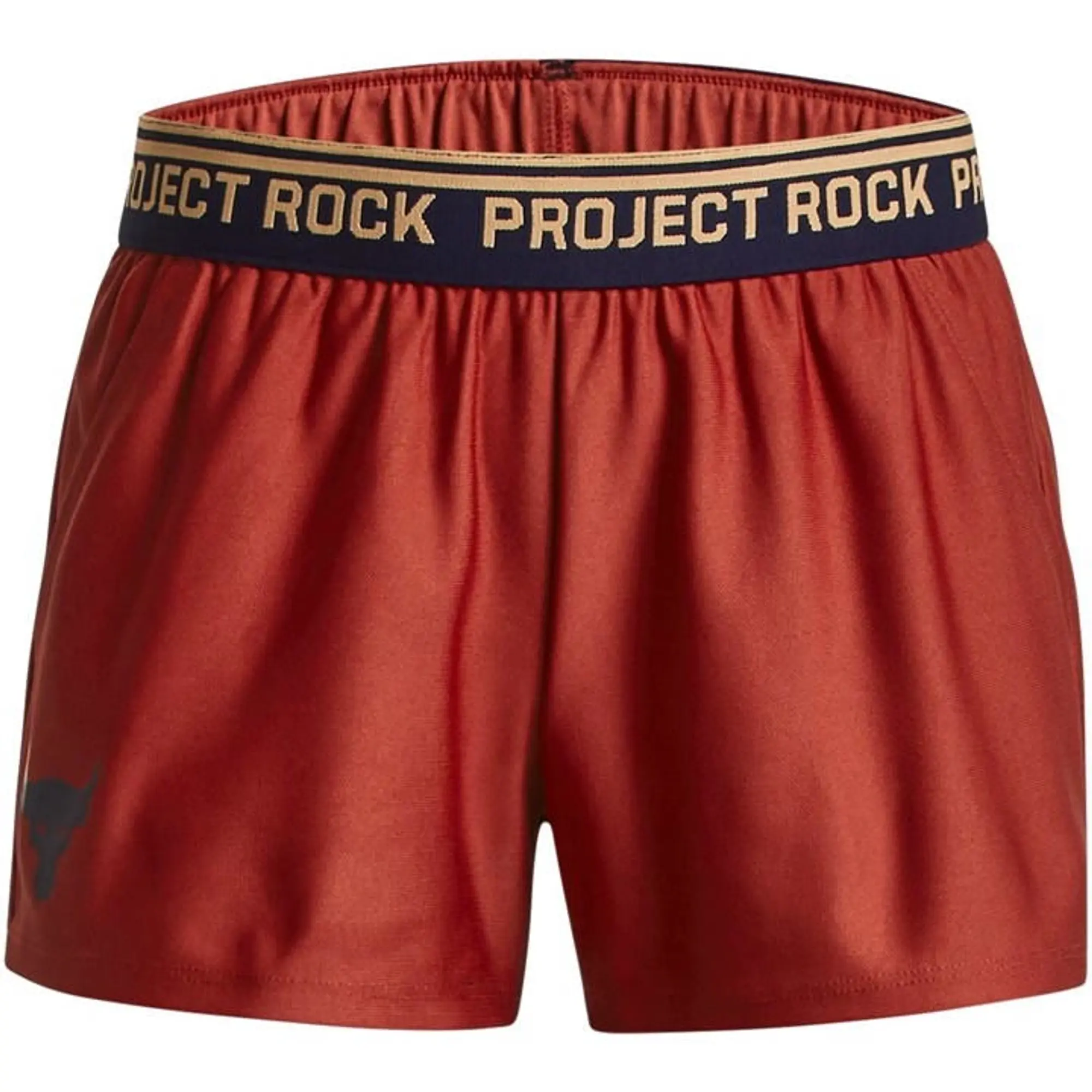 Under Armour Project Rock Play Up Shorts Junior Girls - Red