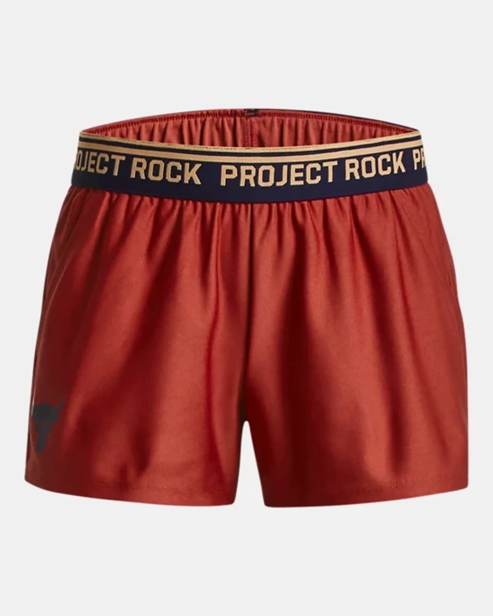 Under Armour Project Rock Play Up Shorts Junior Girls - Red