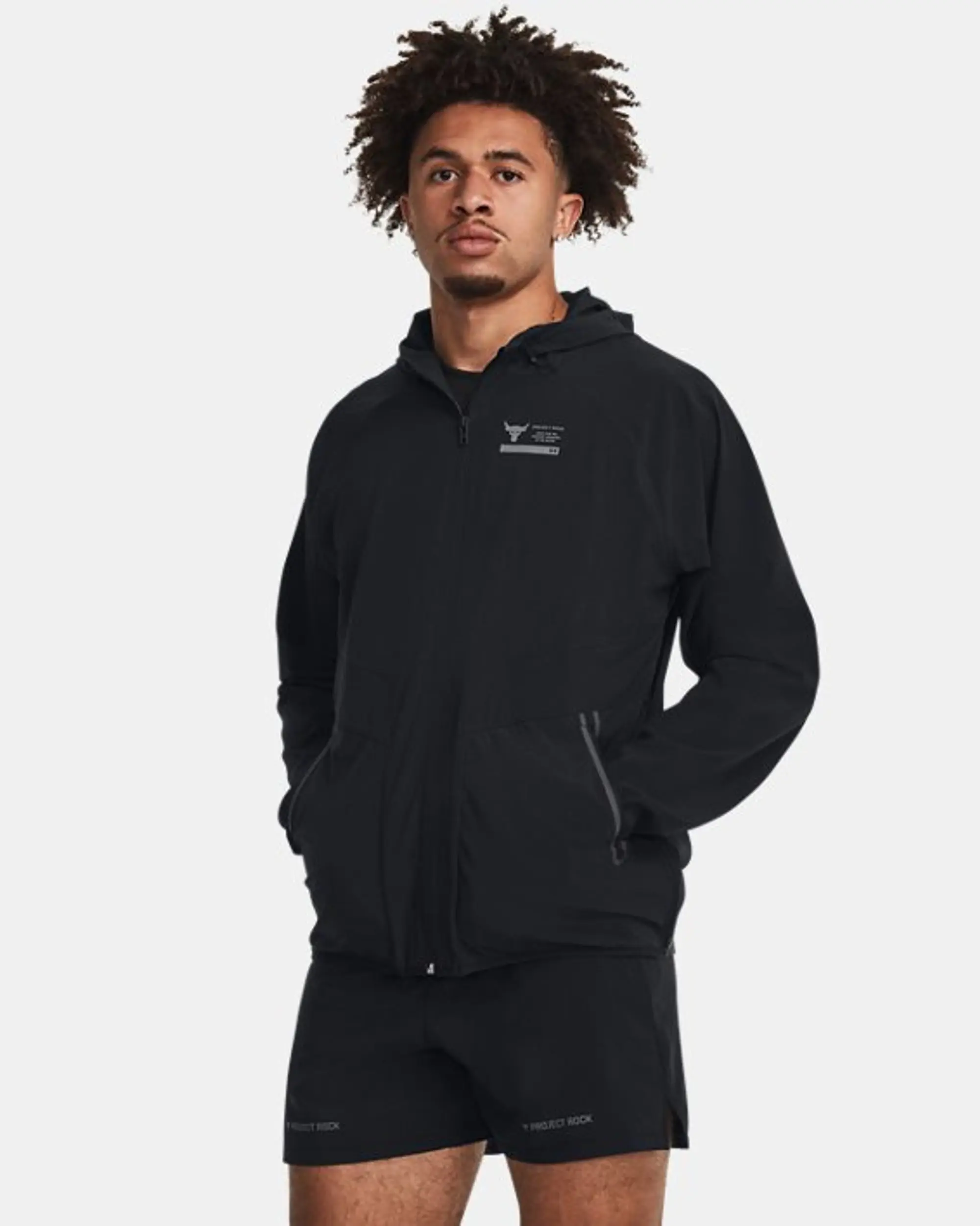 Under Armour Men's Project Rock Unstoppable Jacket Black / Pitch Gray XXL
