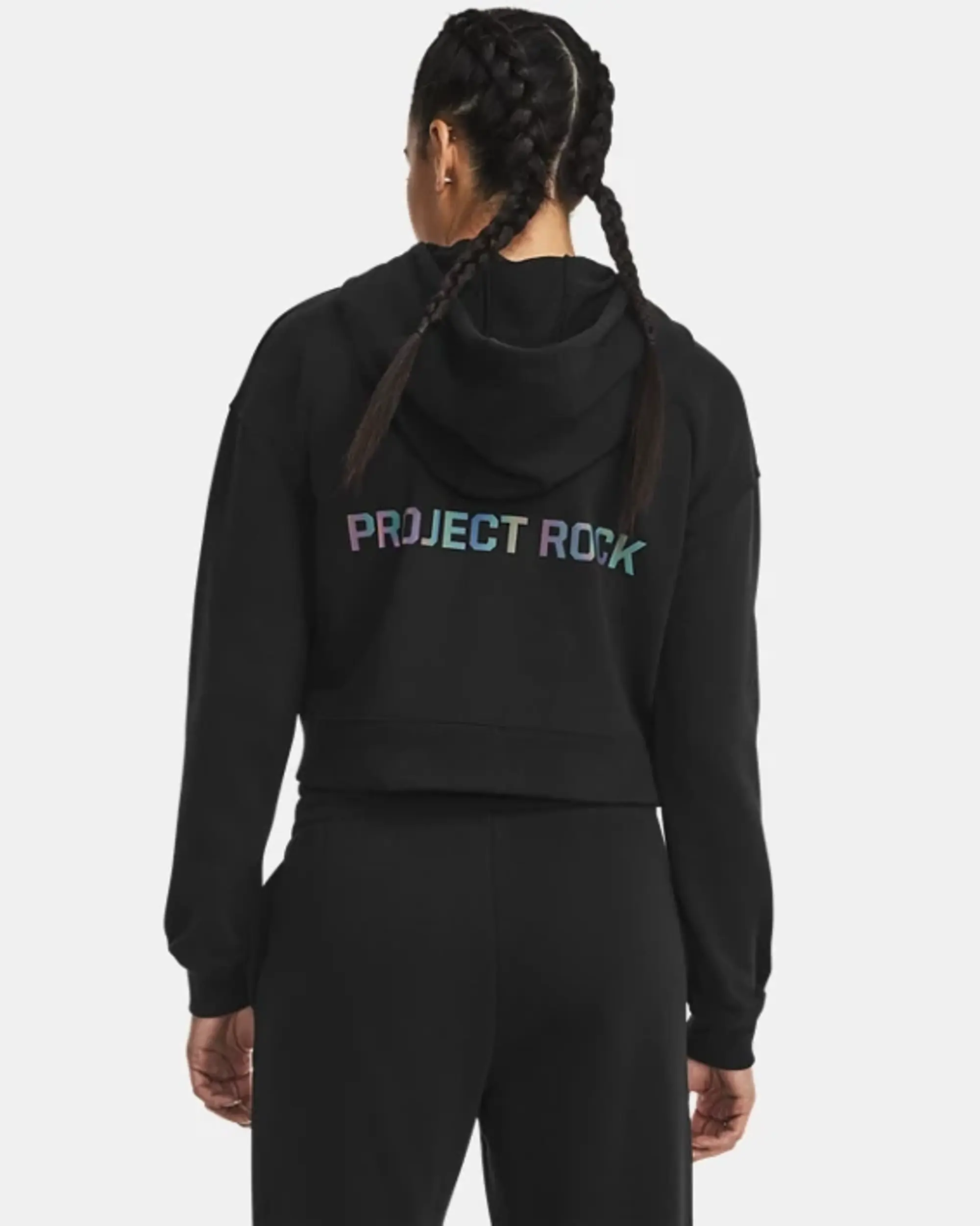Under Armour Armour Pjt Rck Hw Terry Fz Q4 Fleece Womens - Black