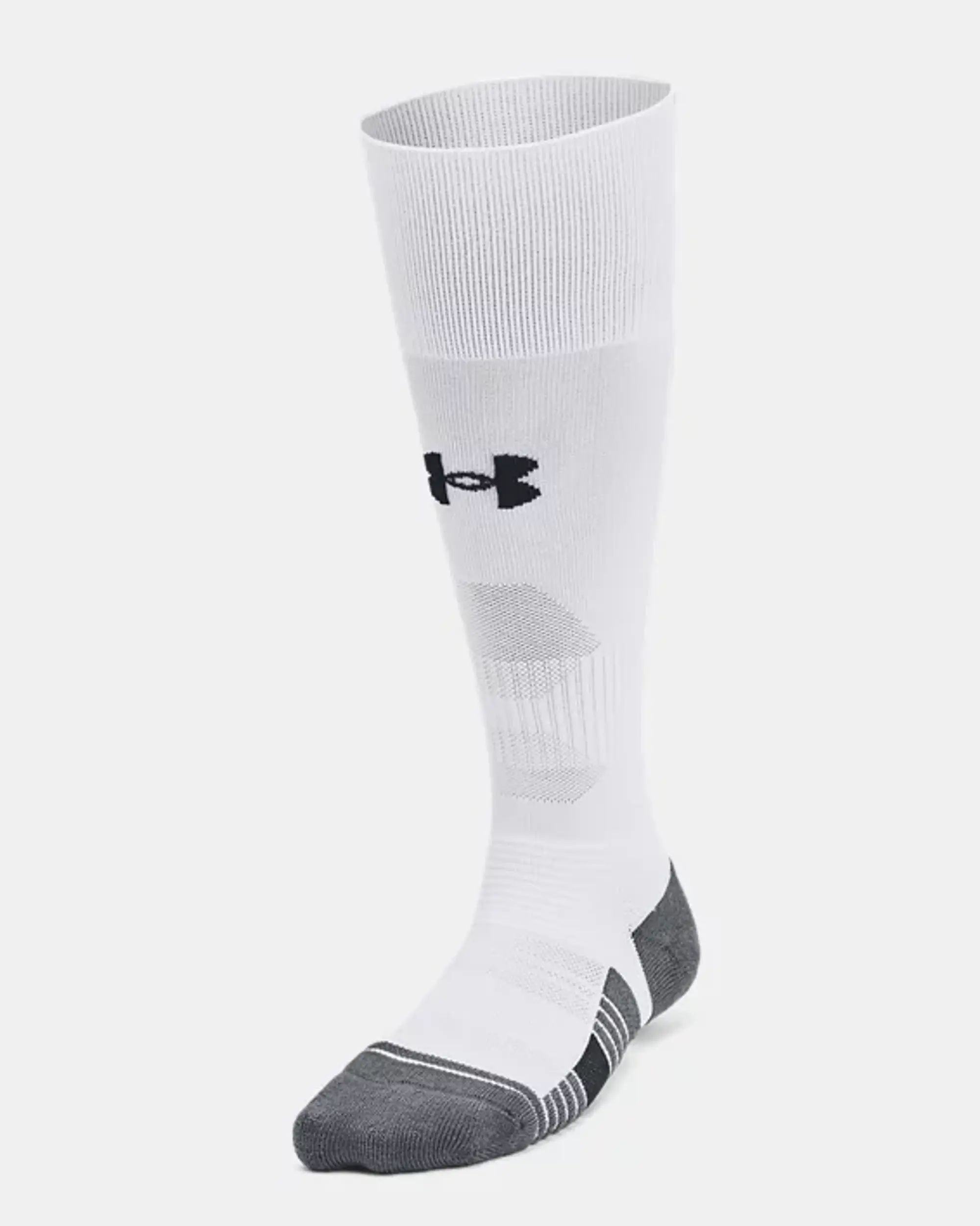 Kids'  Under Armour  Magnetico Over-The-Calf Socks White / Pitch Gray / Black XS