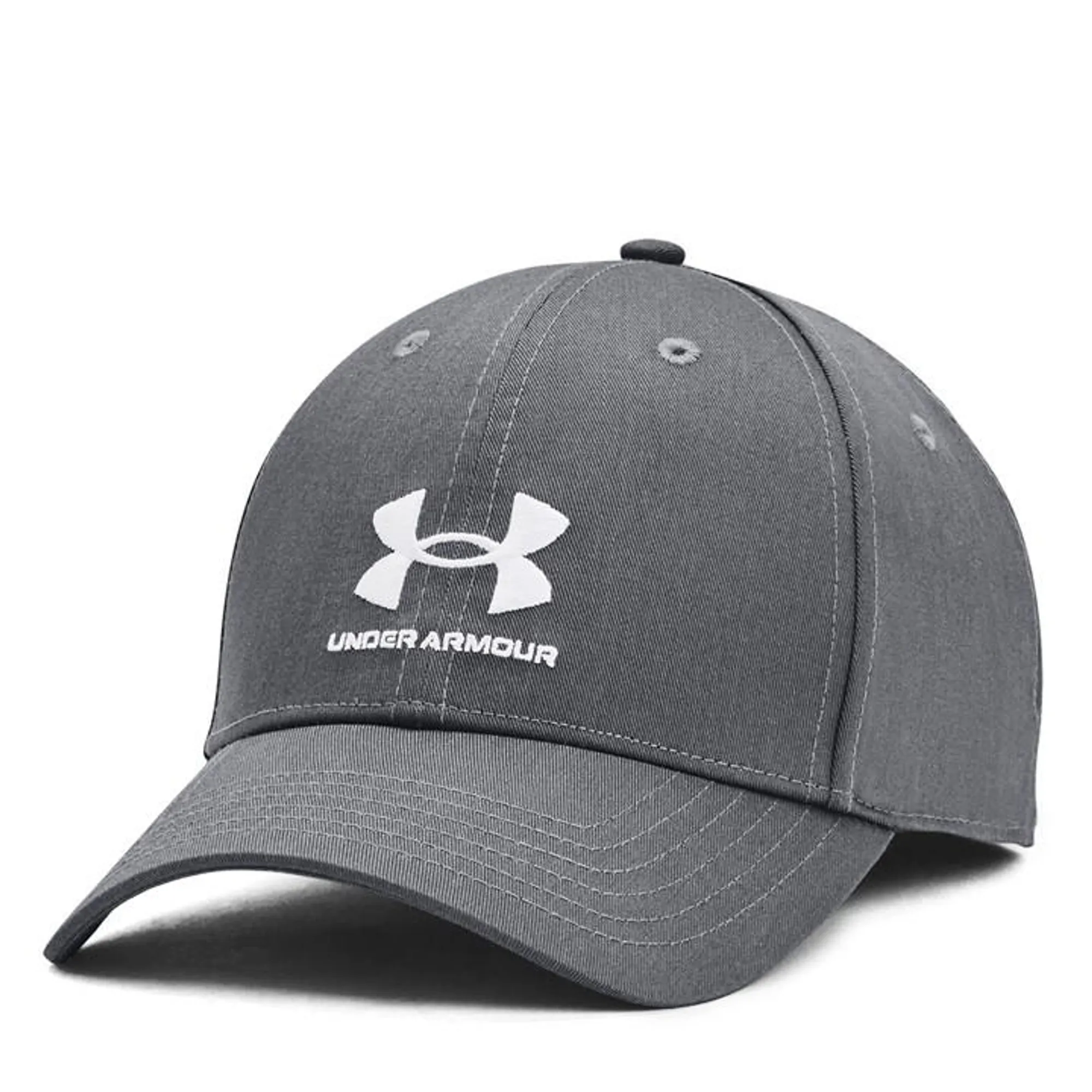 Men's  Under Armour  Branded Adjustable Cap Pitch Gray / White OSFM