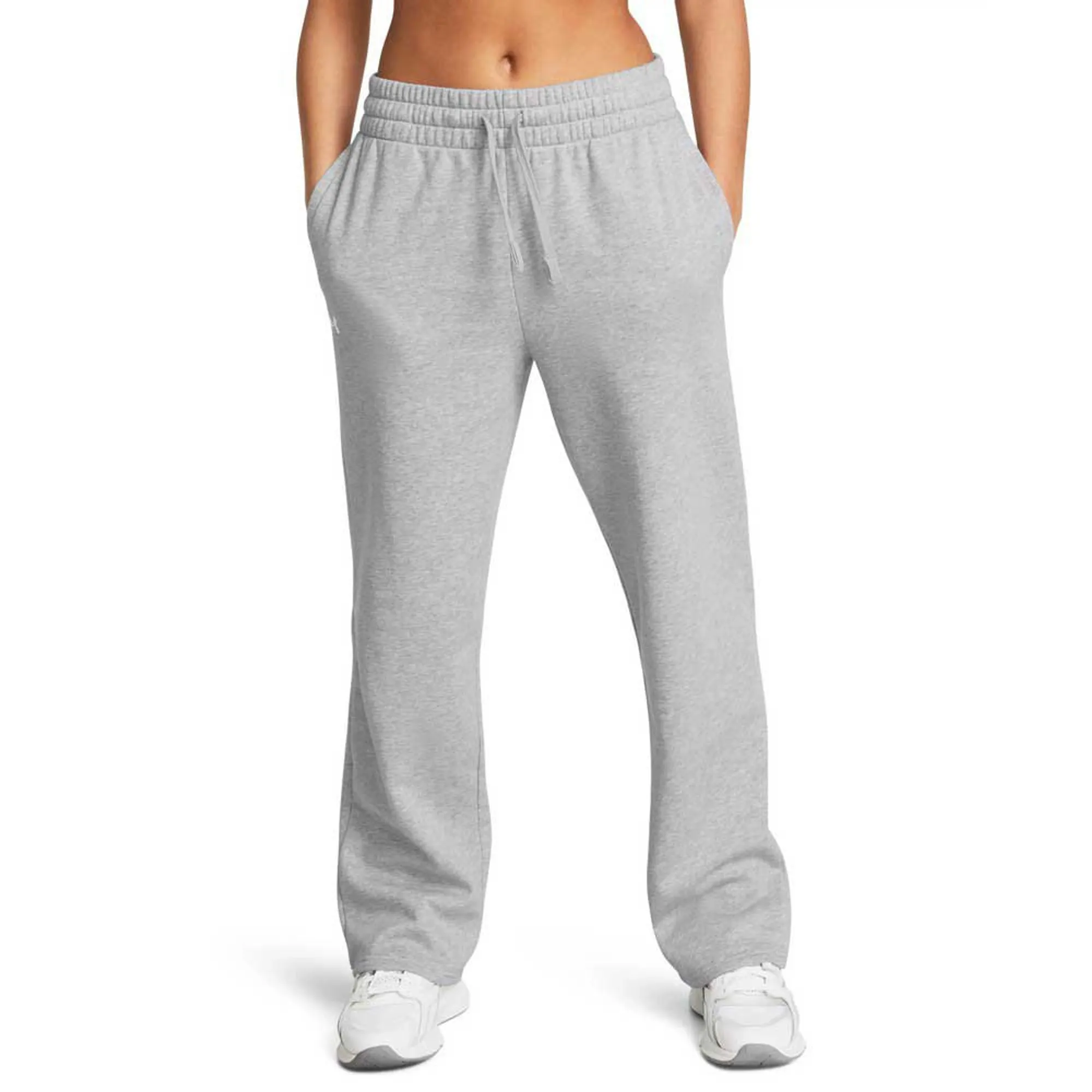 Under Armour Rival Fleece Straight Pants  - Grey