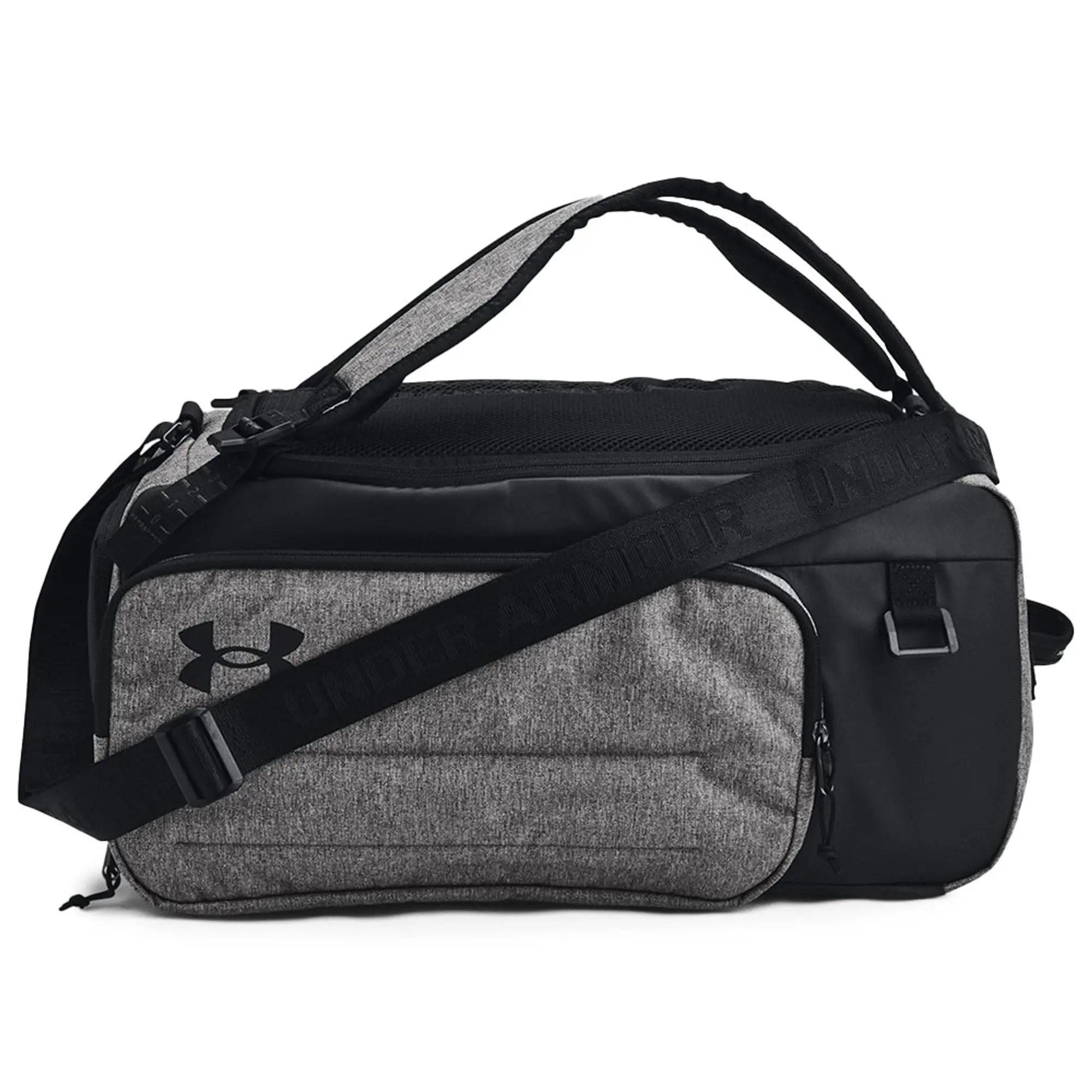 Under Armour  Contain Duo Small Backpack Duffle Castlerock Medium Heather / Black / White OSFM