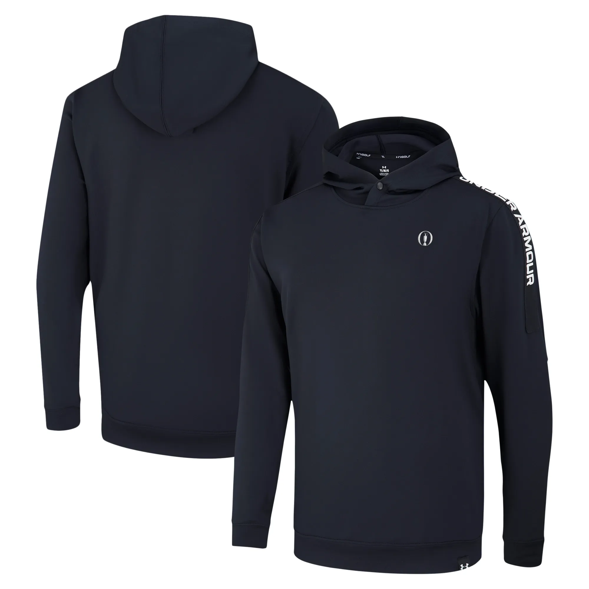 Boys' Under Armour Playoff Hoodie Black / White YXL (63 - 67 in)