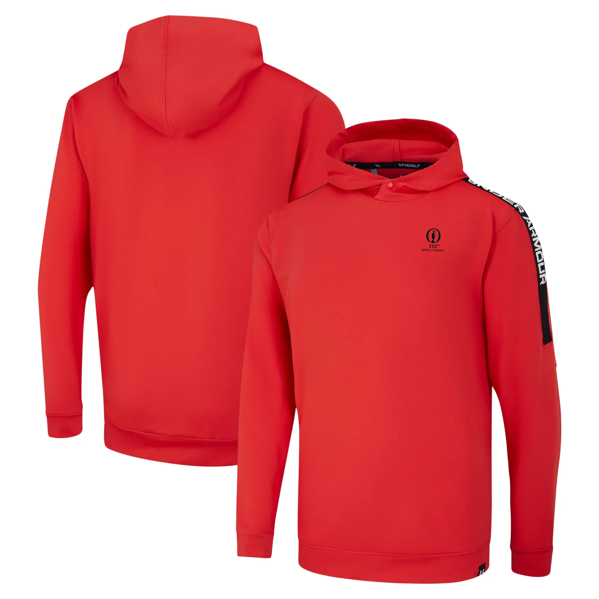 Boys'  Under Armour  Playoff Hoodie Red Solstice / Black / White YXL (63 - 67 in)