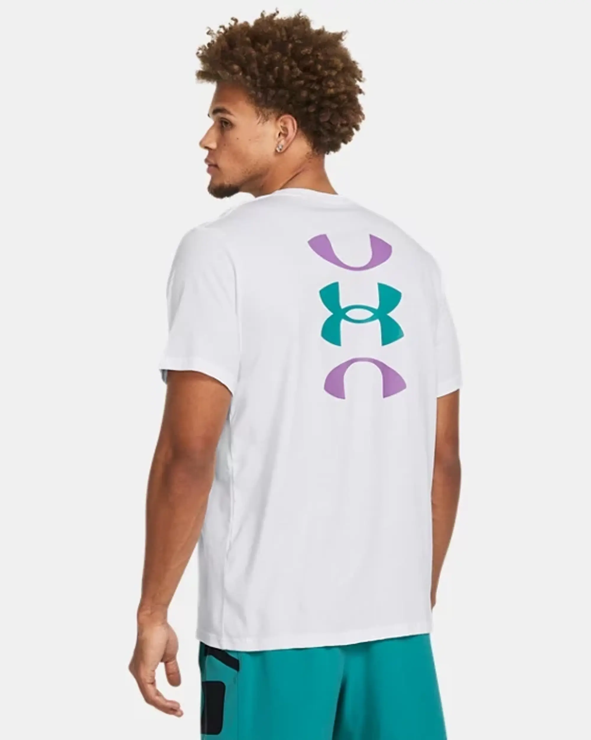 Under Armour Bball Logo Court SS - White