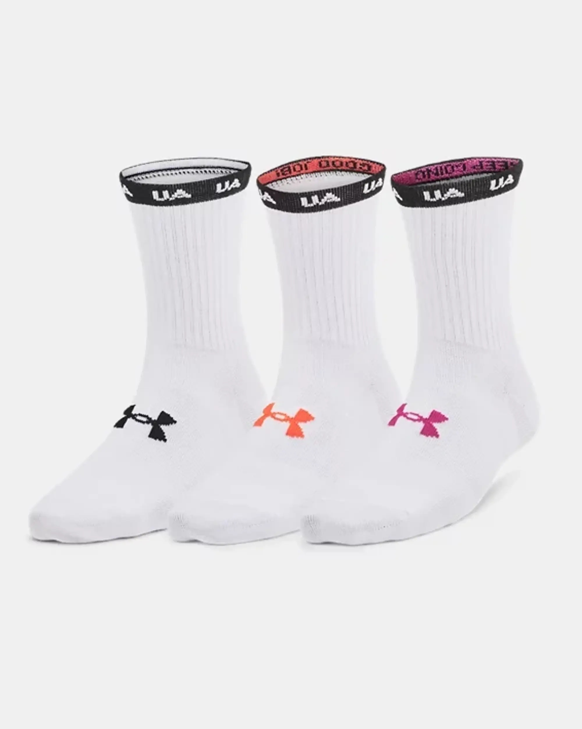 Under Armour Essential Nv Mid Crew 3-Pack White L