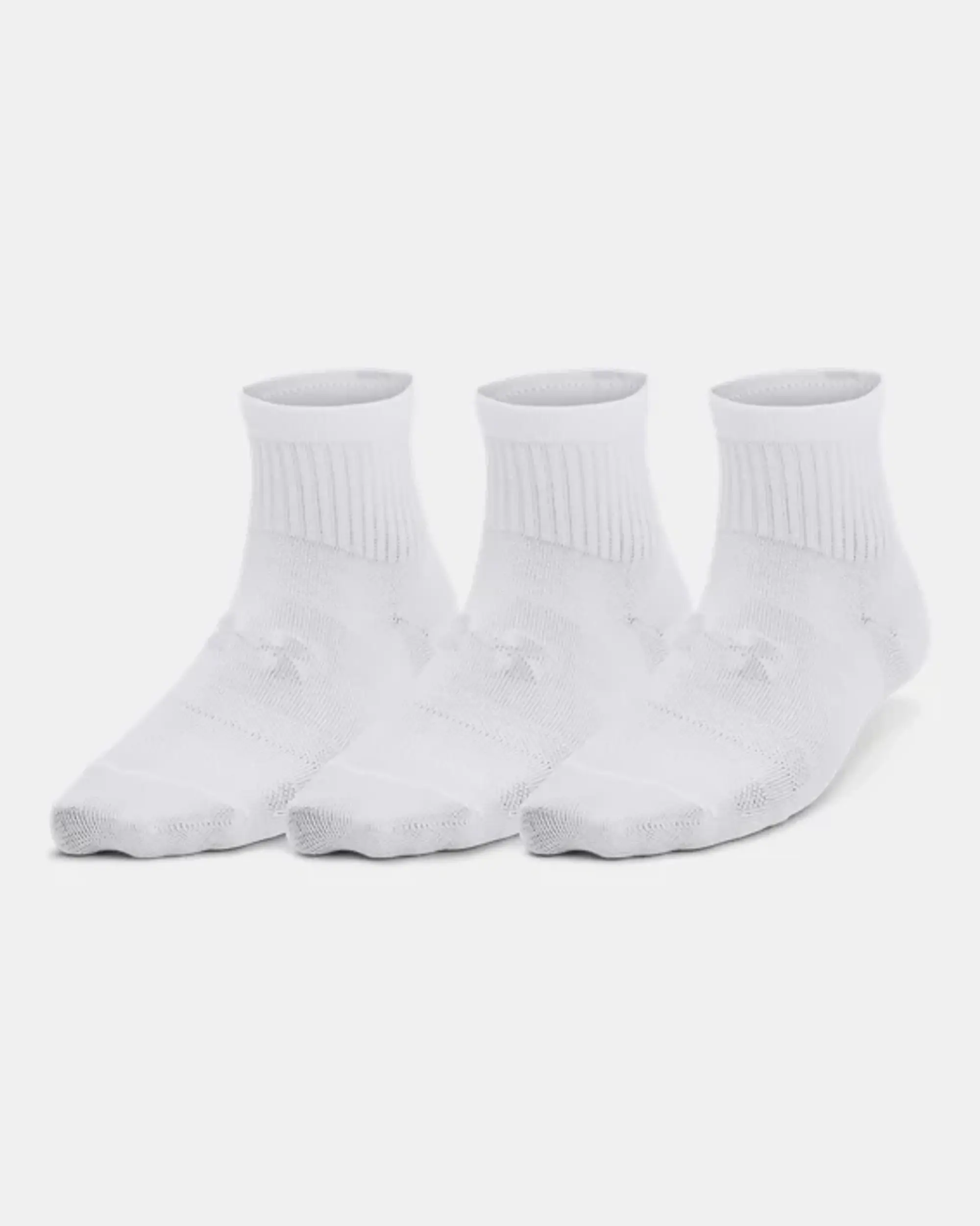Kids'  Under Armour  Essential 3-Pack Q Under Armour rter Socks White / White / Halo Gray XS