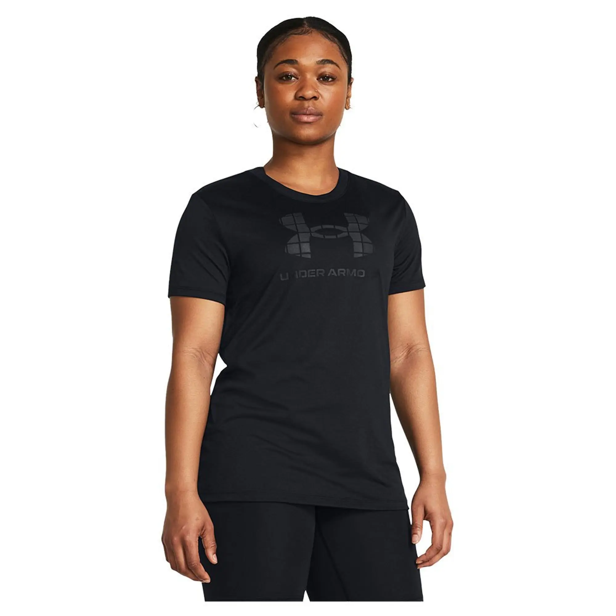 Women's  Under Armour  Tech™ Big Logo Short Sleeve Black / Black XS