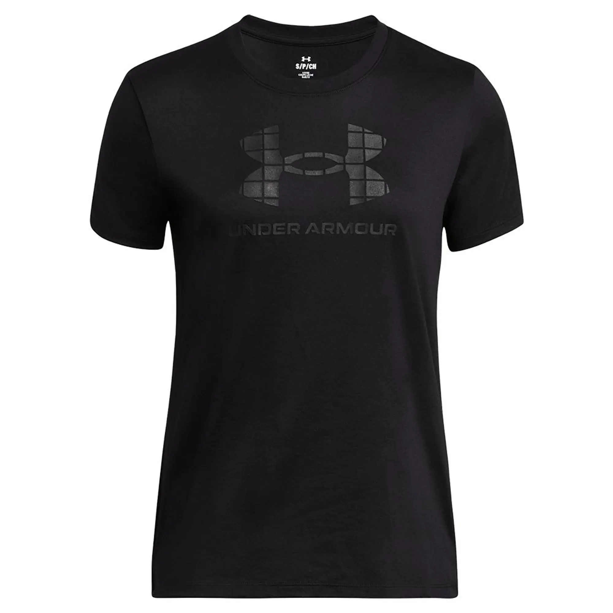 Women's  Under Armour  Tech™ Big Logo Short Sleeve Black / Black XS
