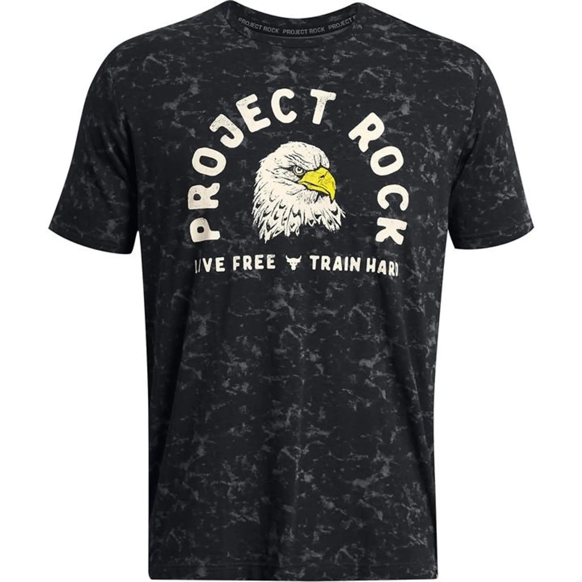 Under Armour Men's Project Rock Free Graphic Short Sleeve Black / Silt S
