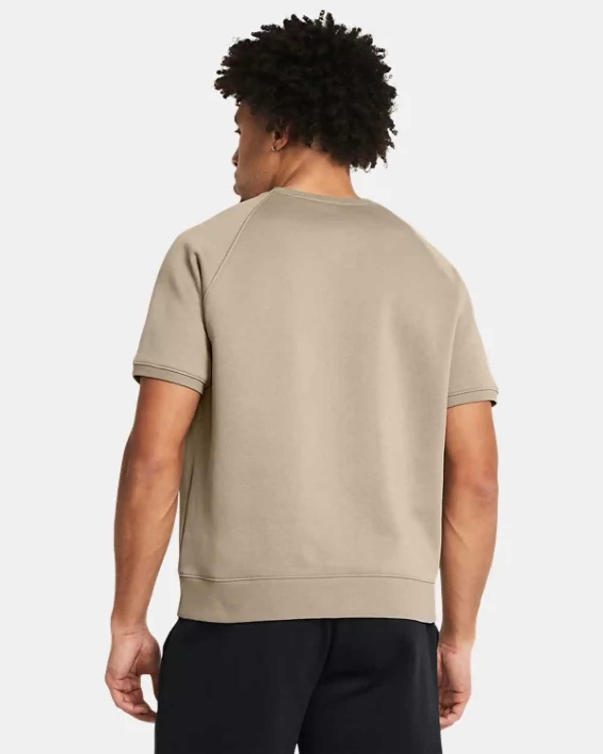 Under Armour Men's Project Rock Eagle Graphic Short Sleeve Crew Timberwolf Taupe / Silt / Black XXL
