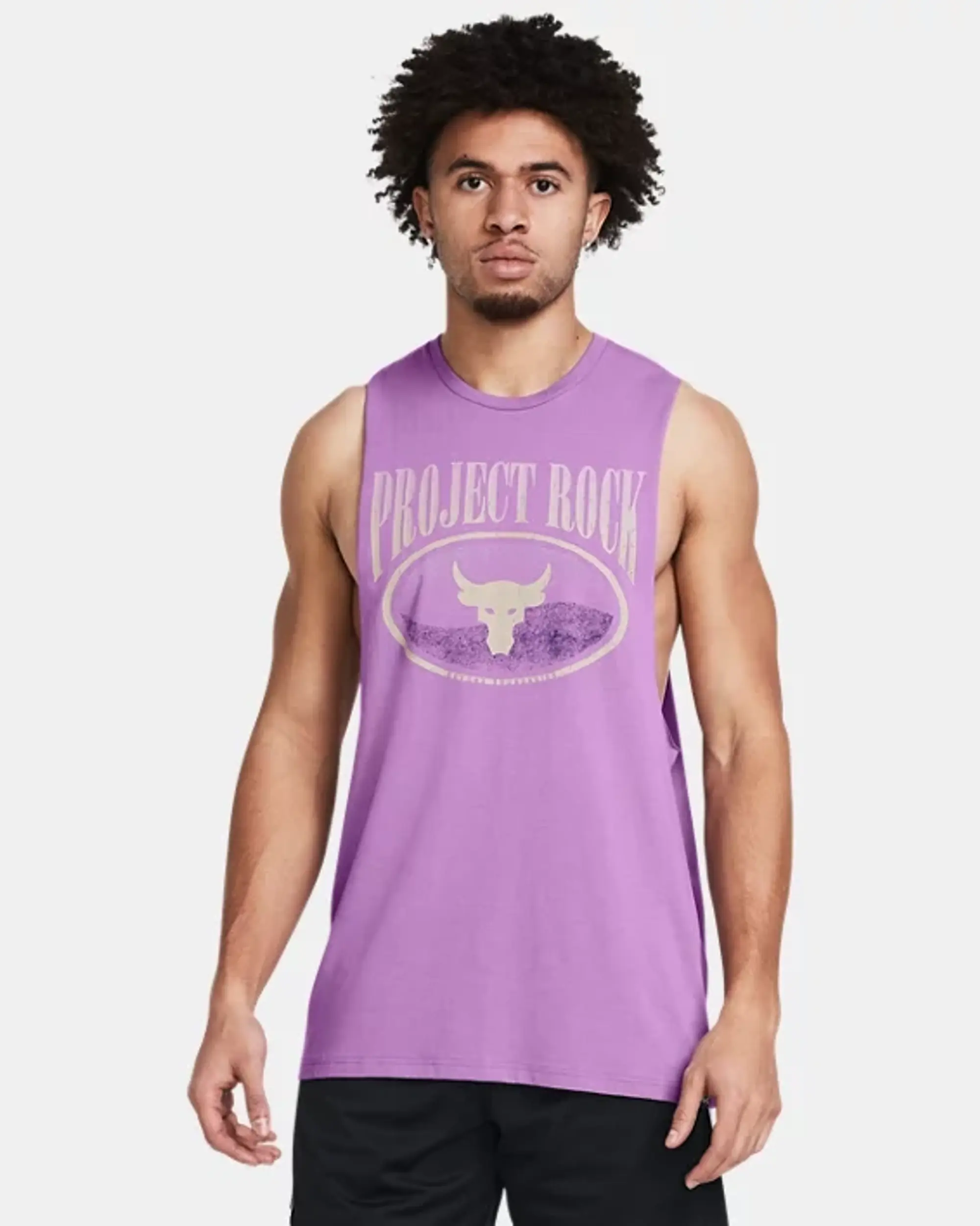 Under Armour Men's Project Rock Balance Tank Provence Purple / Purple Ace / Silt XXL