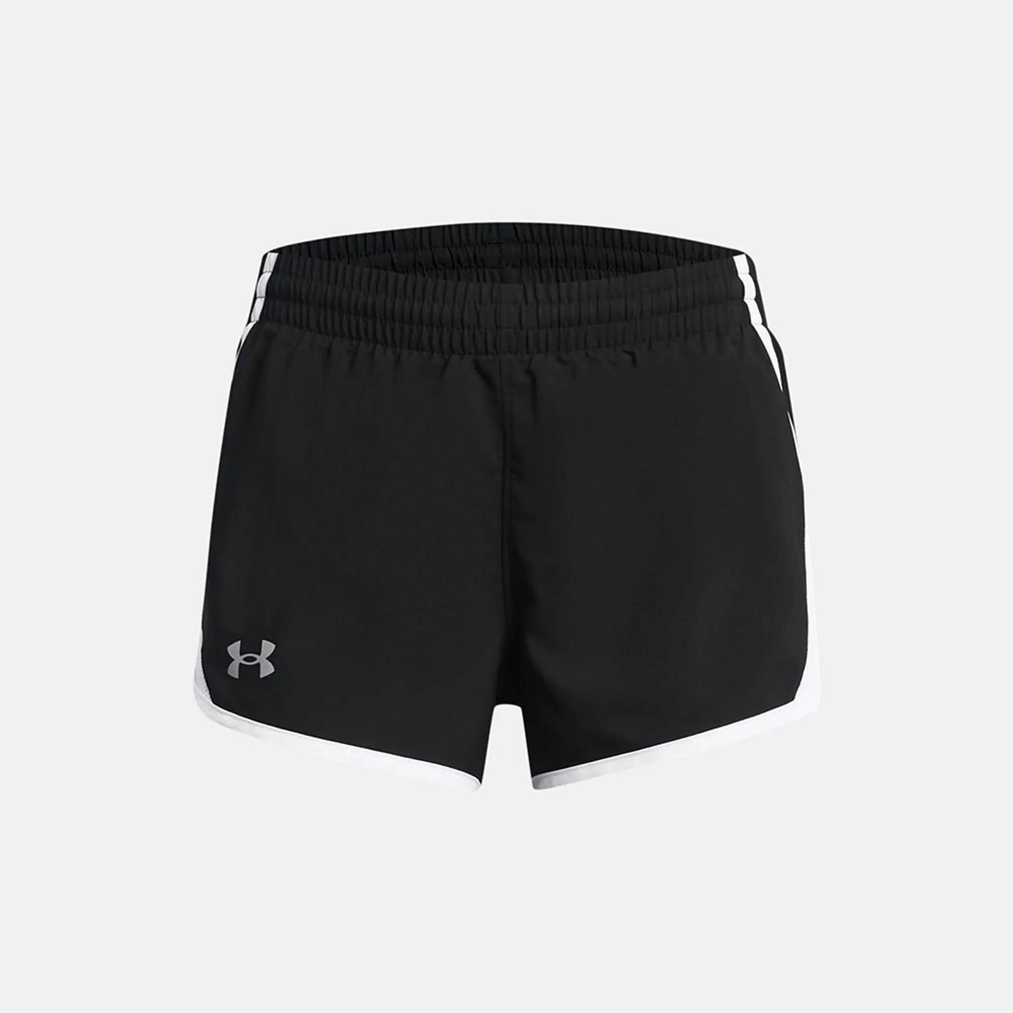 Under Armour Girls Girl's Junior Fly By 3 Inch Shorts in Black