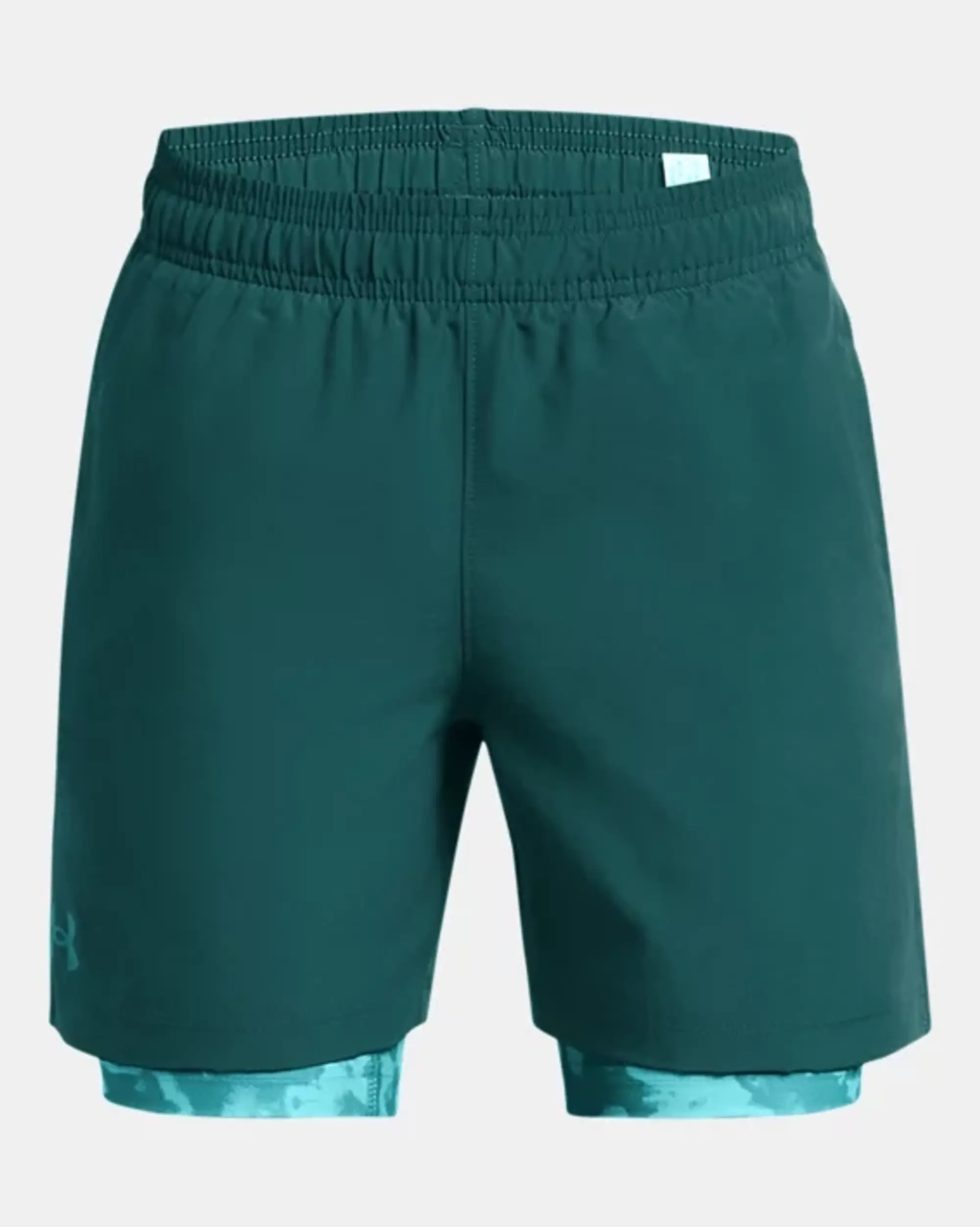 Under Armour  Tech™ Woven Boys' 2-in-1 Shorts Hydro Teal / Circuit Teal / Circuit Teal YLG (59 - 63 in)